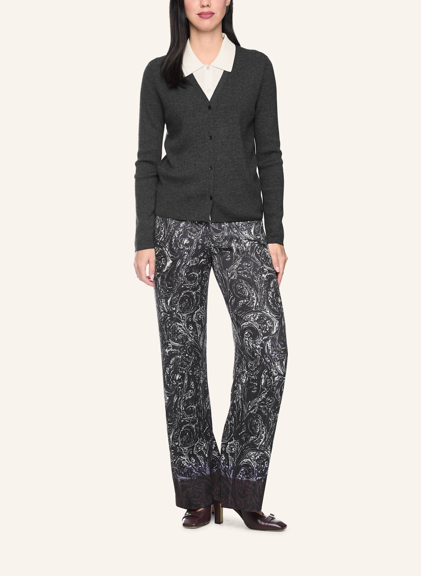 MARC CAIN Cardigan: GRAU