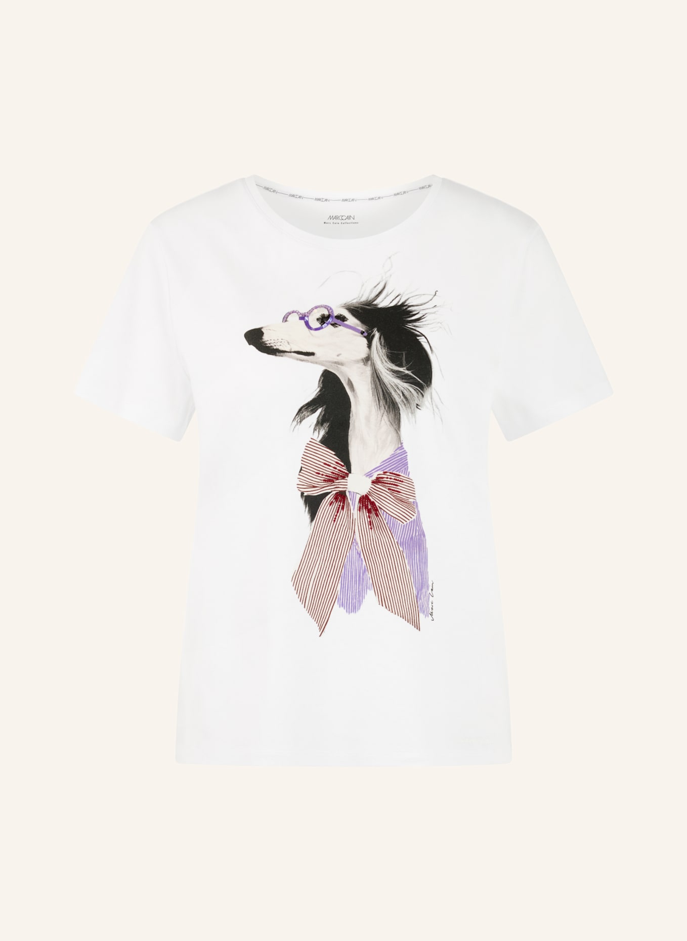 MARC CAIN T-Shirt: WEISS