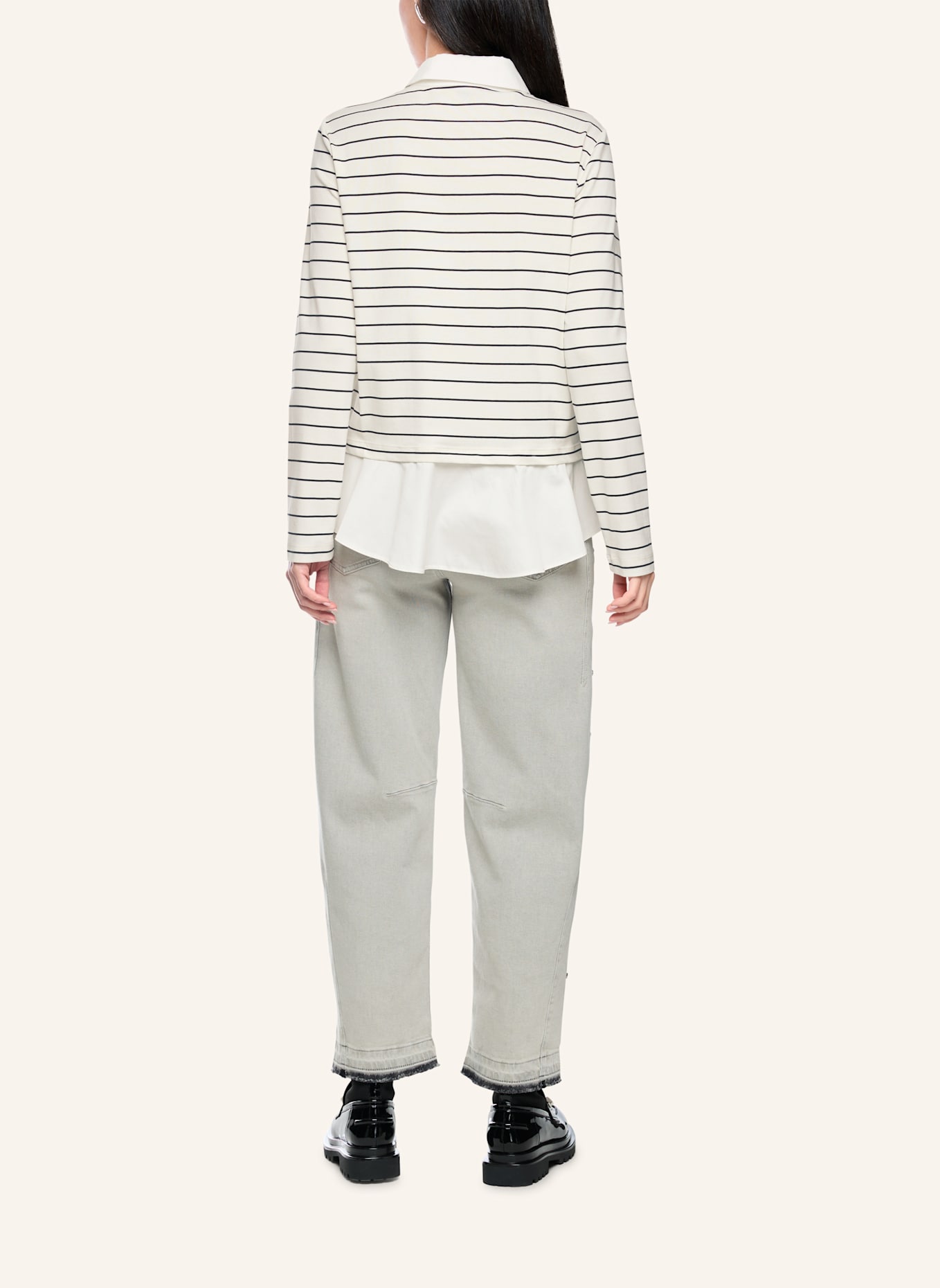 MARC CAIN Poloshirt: WEISS