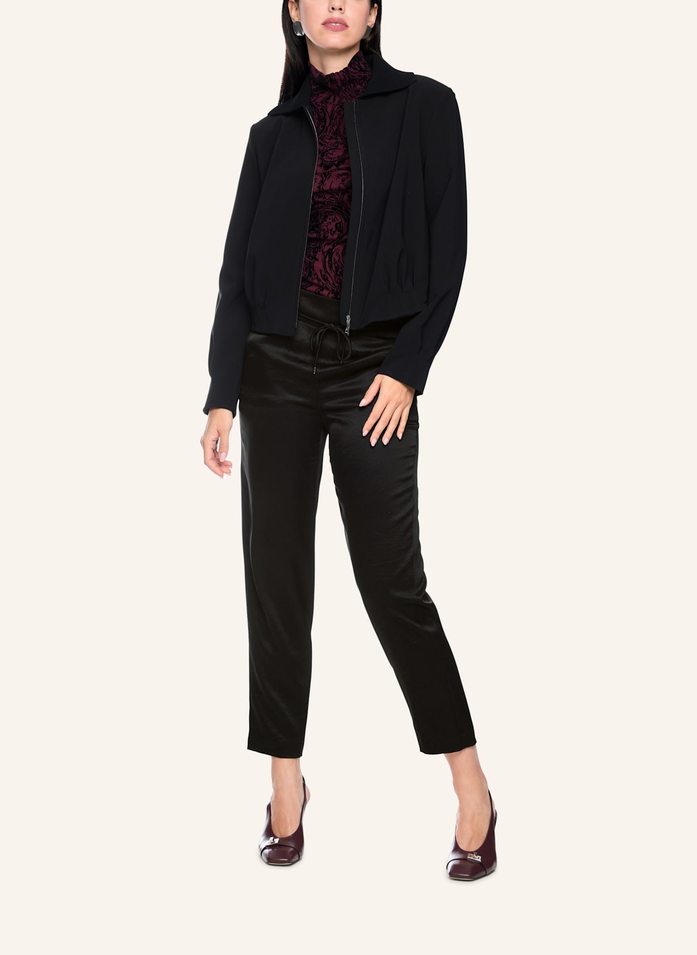 MARC CAIN Hose RHODOS: SCHWARZ