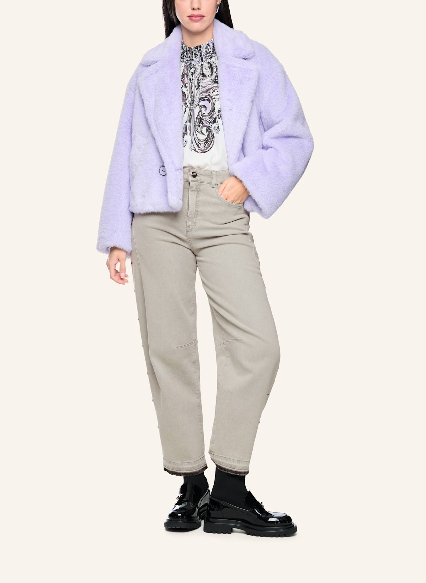 MARC CAIN Jeans RUMA: GRAU/ HELLGRAU
