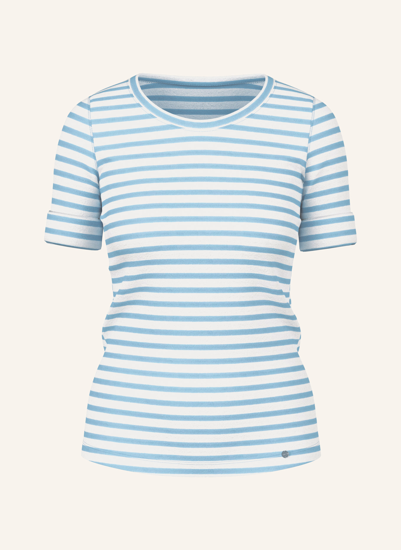 MARC CAIN Shirt mit 3/4-Arm: HELLBLAU