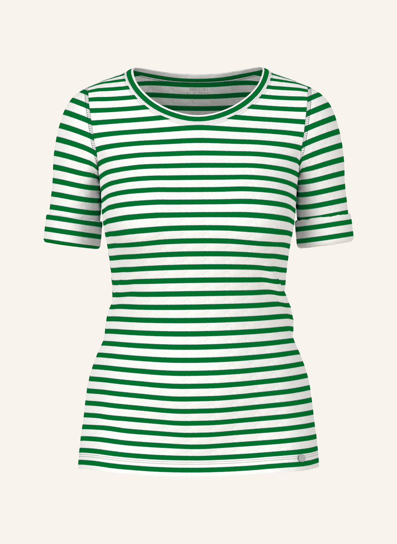 MARC CAIN Shirt mit 3/4-Arm: GRÜN