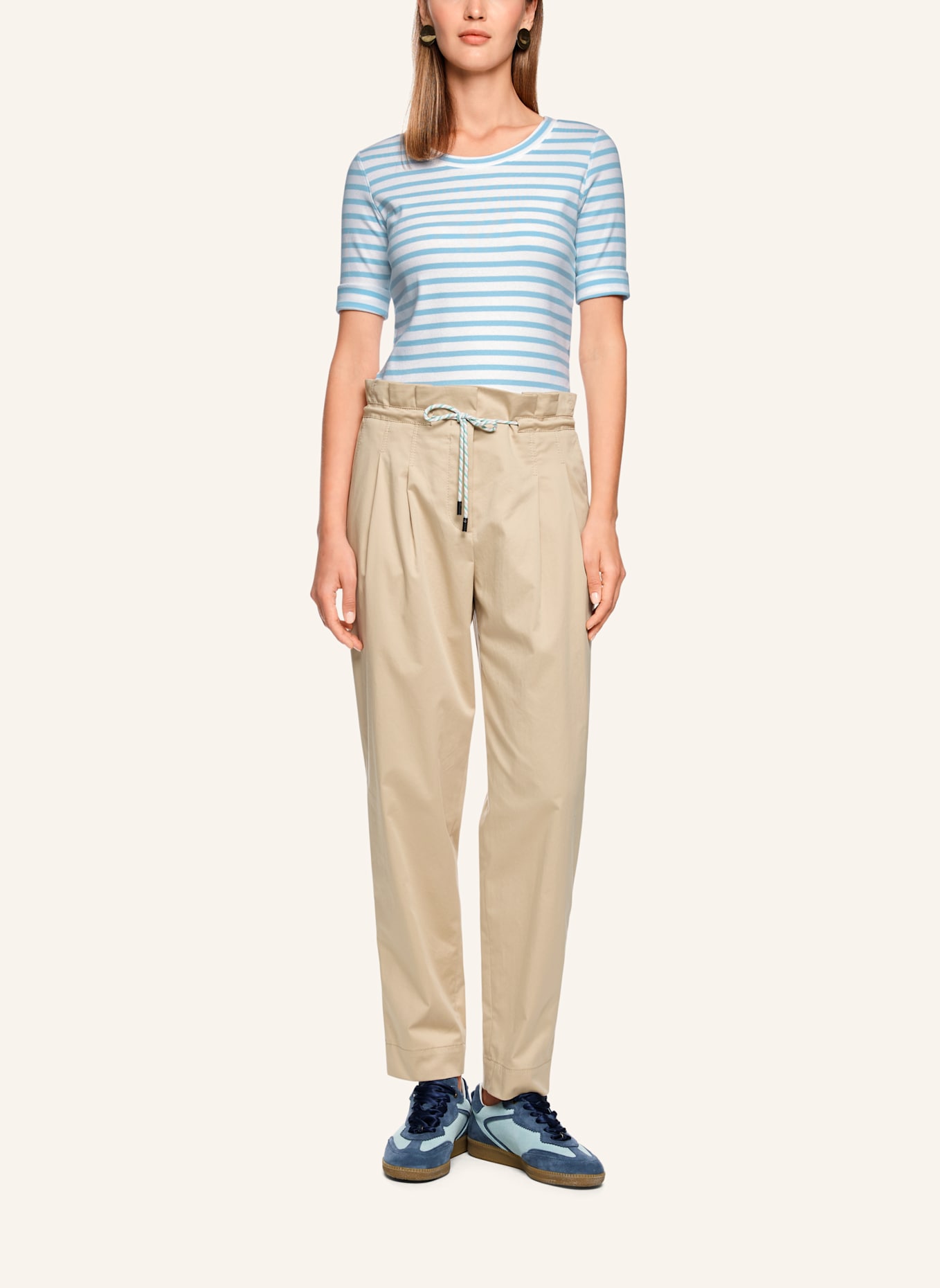 MARC CAIN Shirt mit 3/4-Arm: HELLBLAU