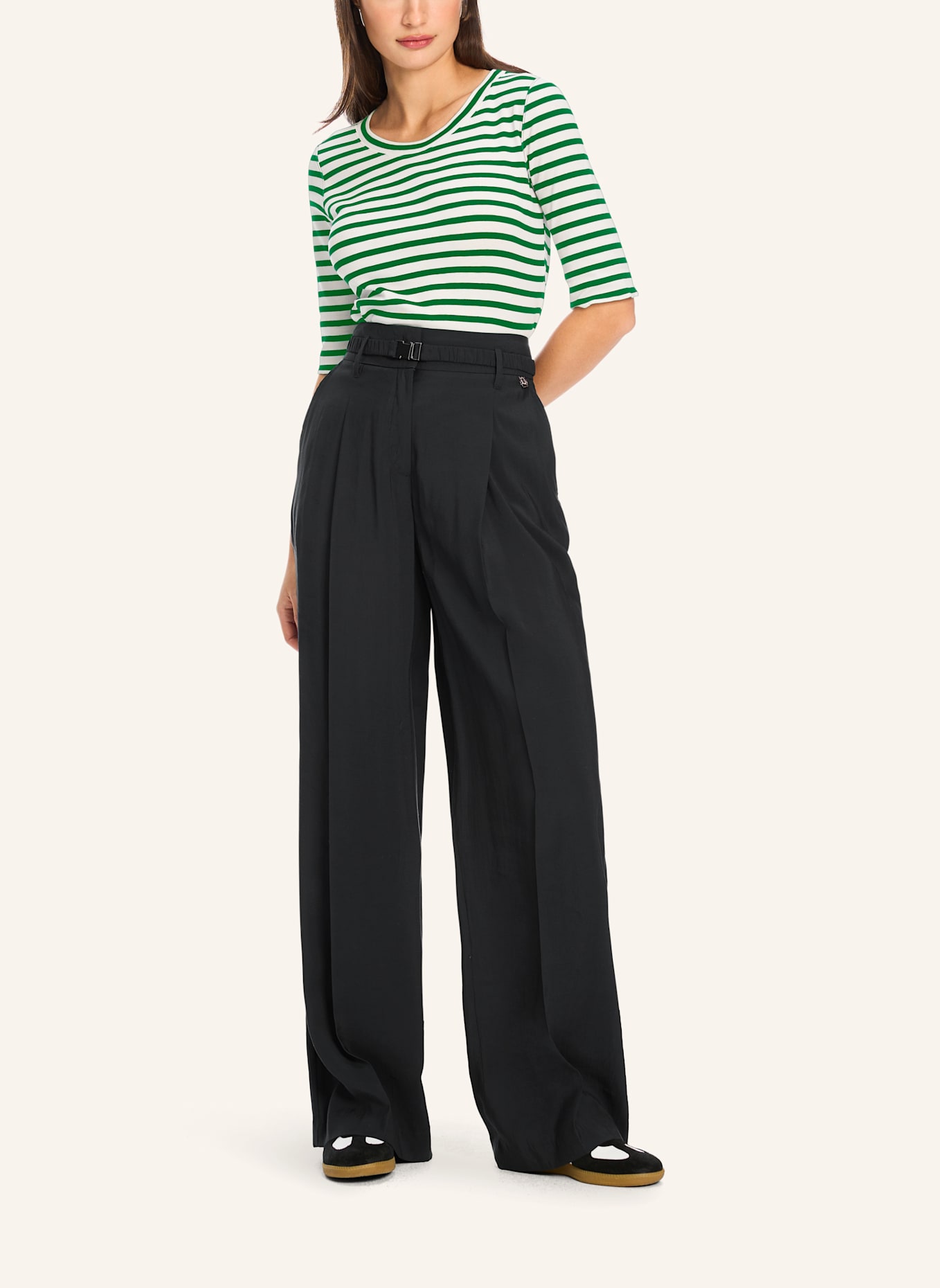 MARC CAIN Shirt mit 3/4-Arm: GRÜN