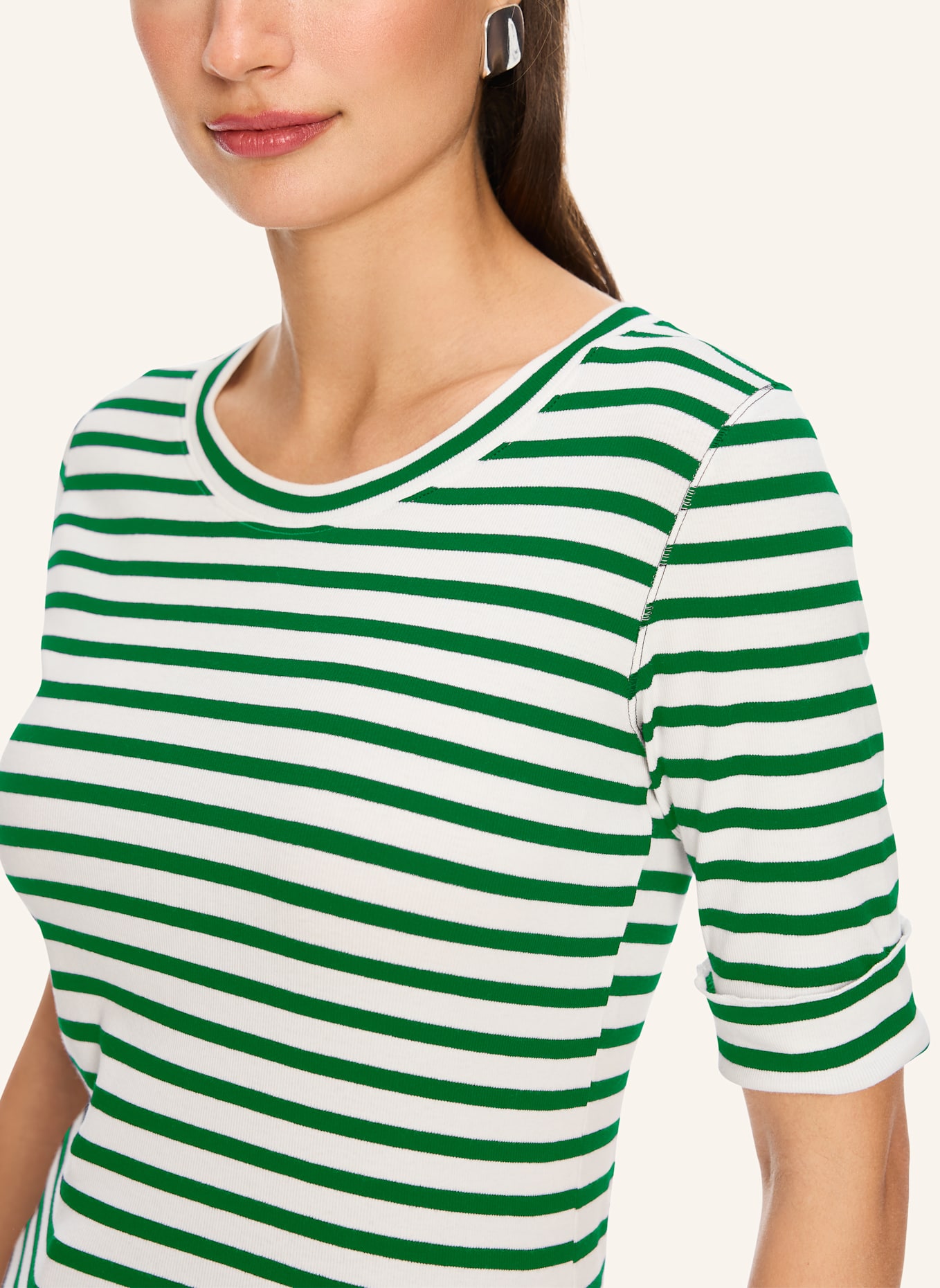MARC CAIN Shirt mit 3/4-Arm: GRÜN