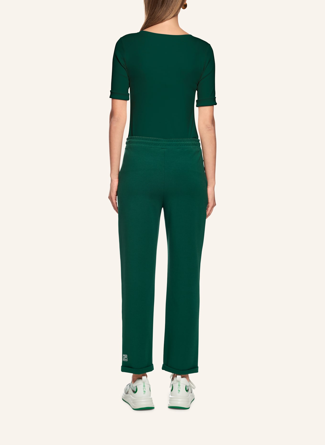 MARC CAIN Shirt mit 3/4-Arm: OLIV