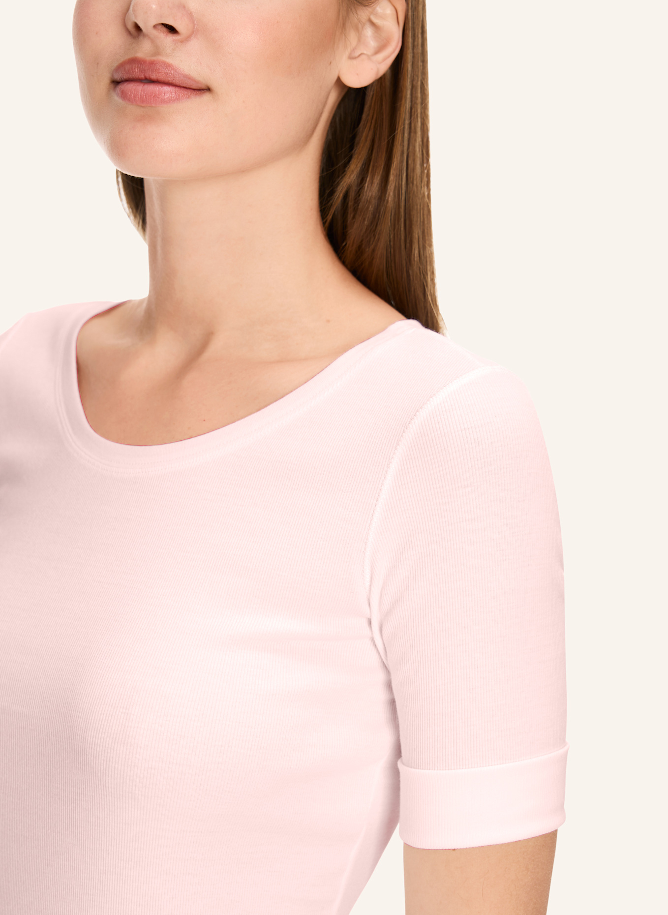 MARC CAIN Shirt mit 3/4-Arm: ROSA