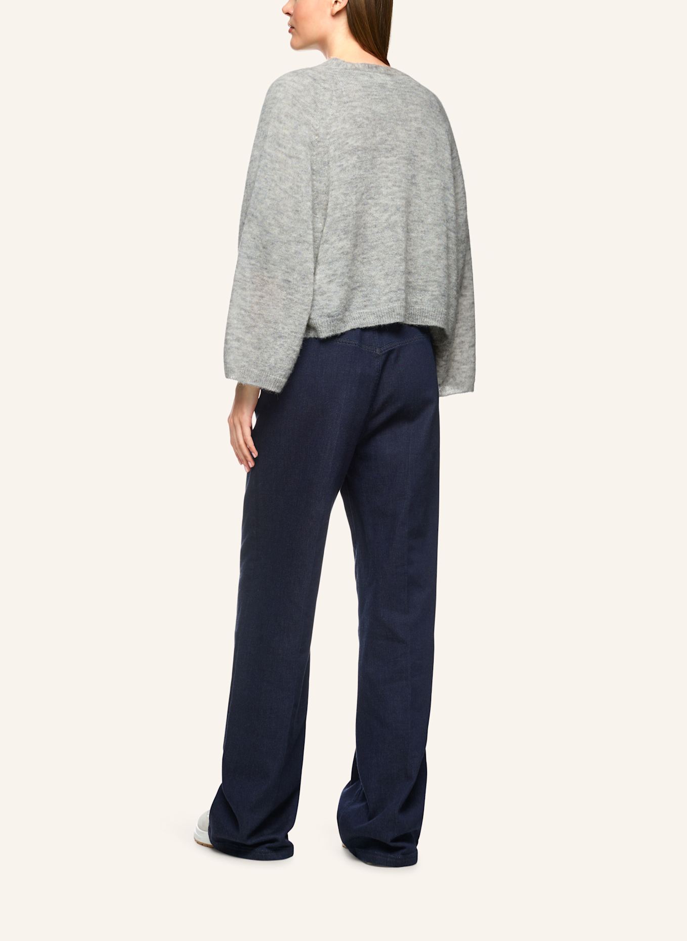 MARC CAIN Cardigan: SILBER/ GRAU