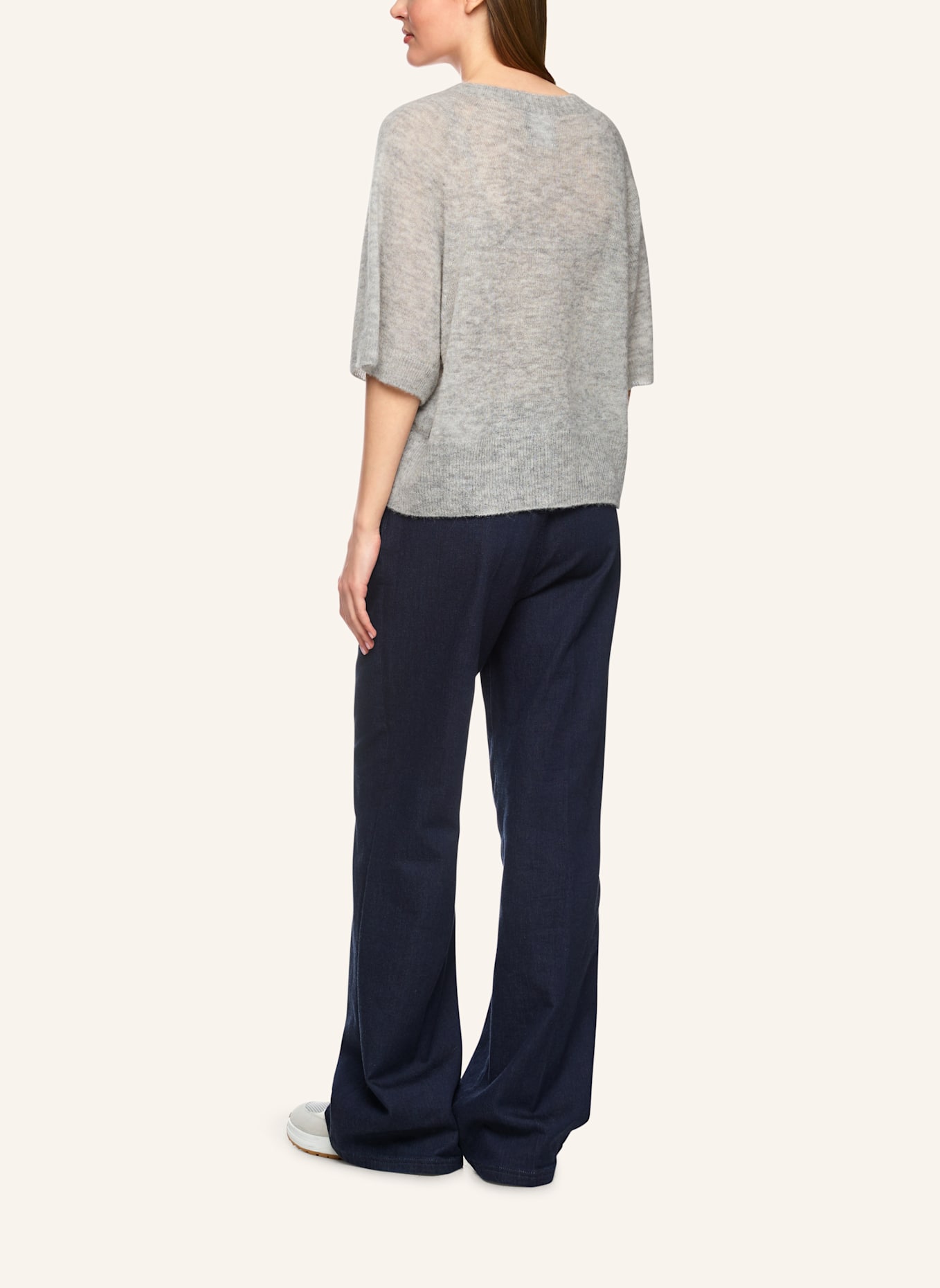 MARC CAIN Pullover: SILBER/ GRAU