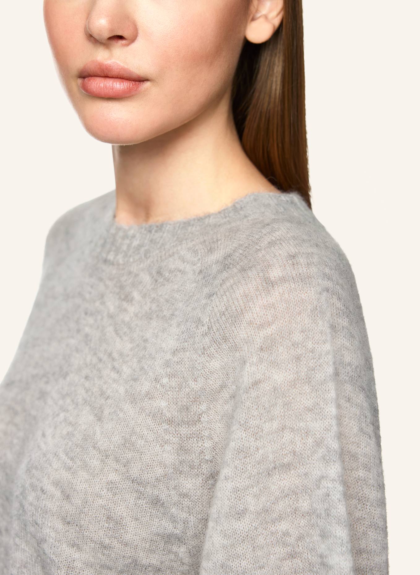 MARC CAIN Pullover: SILBER/ GRAU
