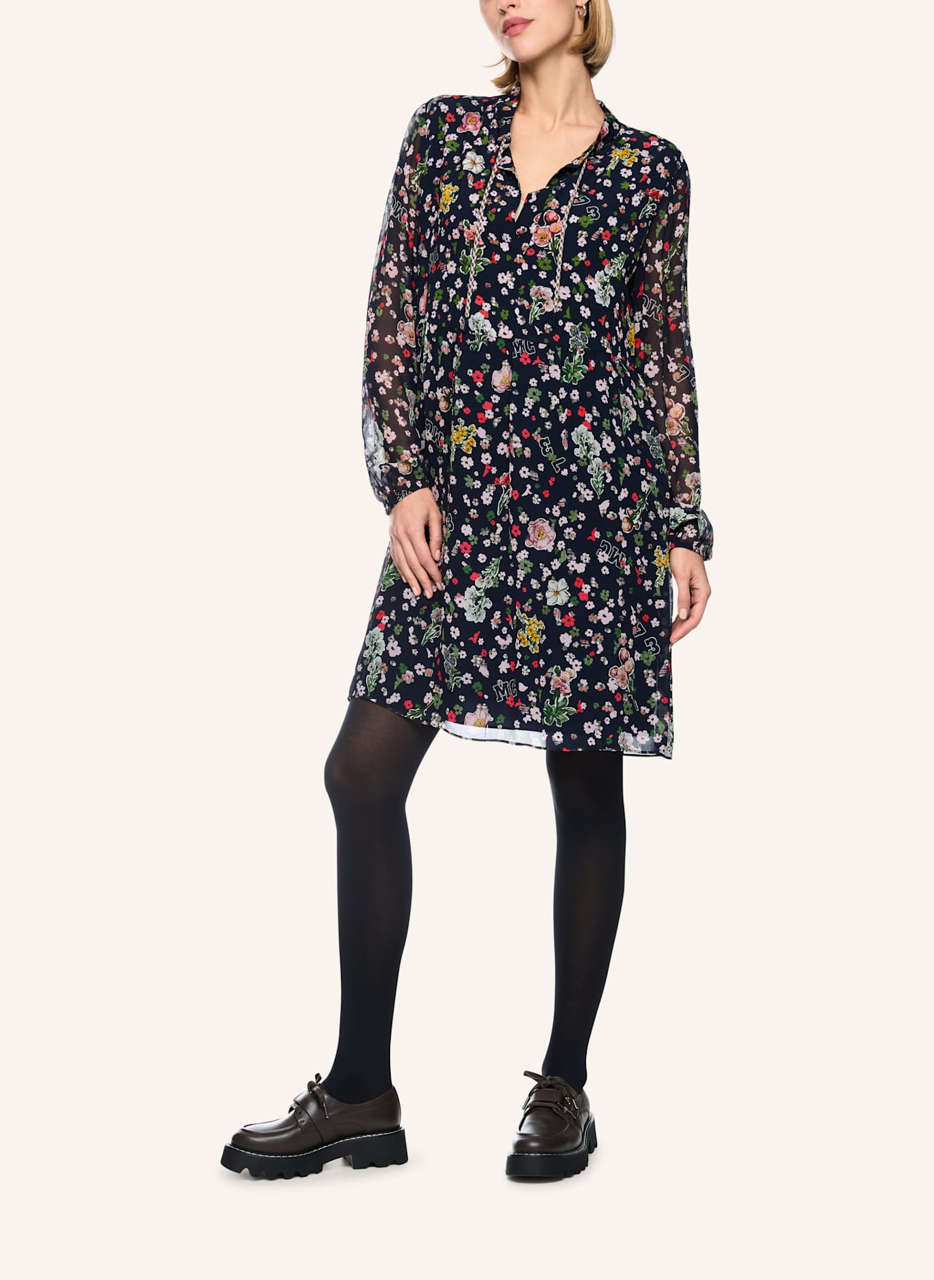 MARC CAIN Kleid: DUNKELBLAU