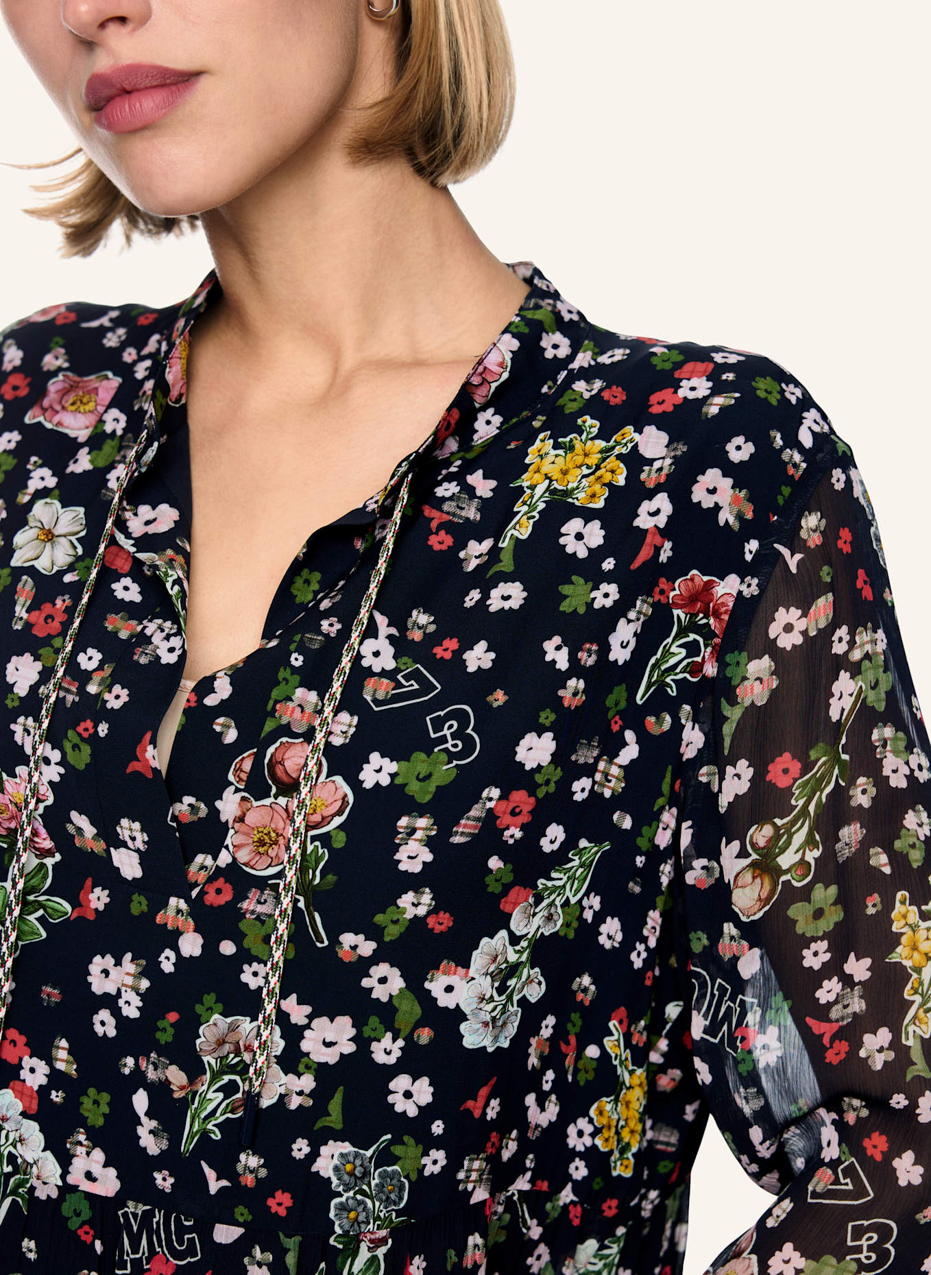 MARC CAIN Kleid: DUNKELBLAU