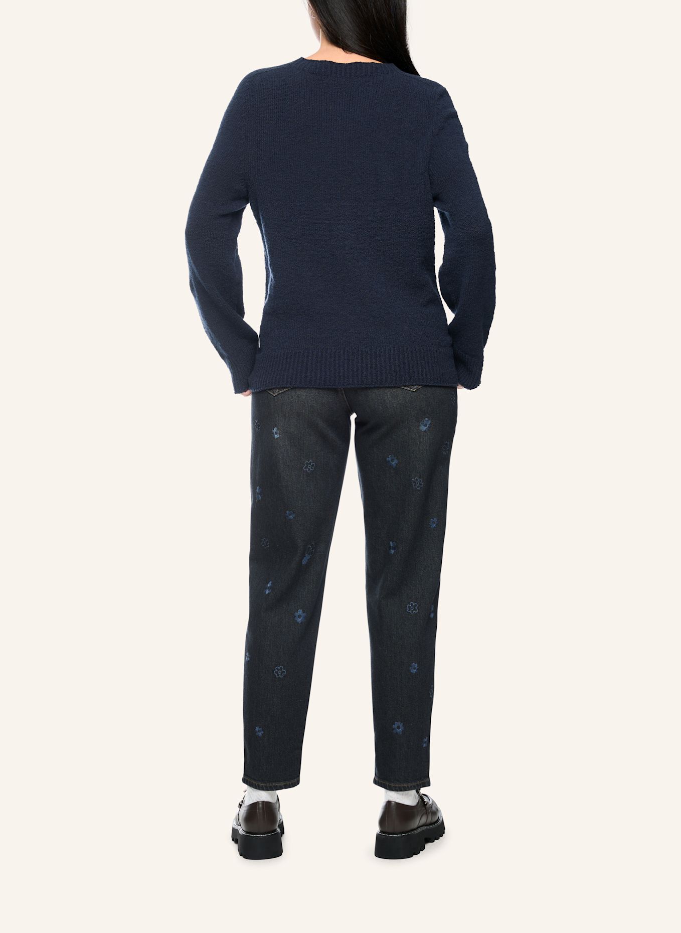 MARC CAIN Pullover: DUNKELBLAU