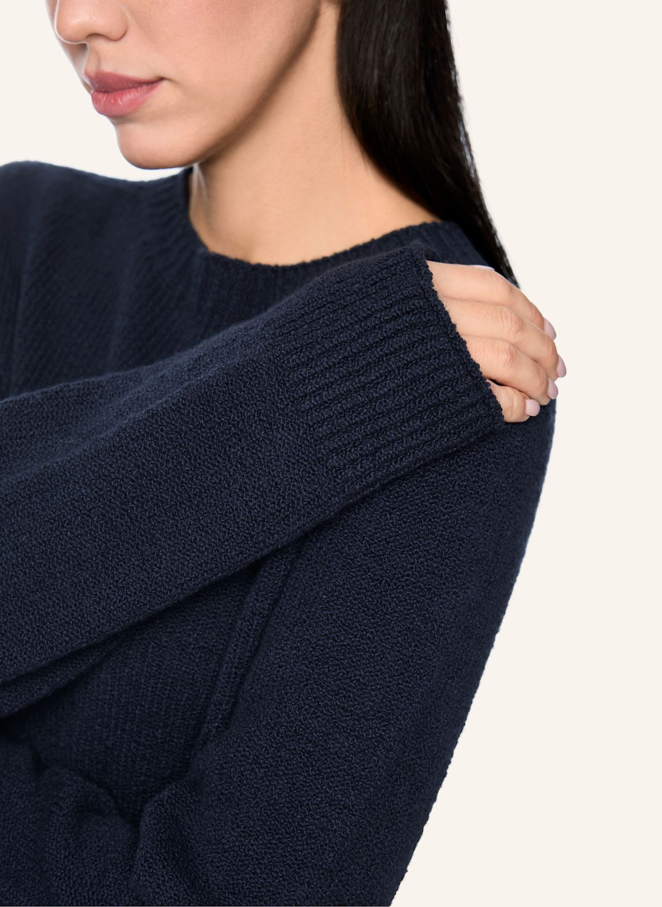 MARC CAIN Pullover: DUNKELBLAU