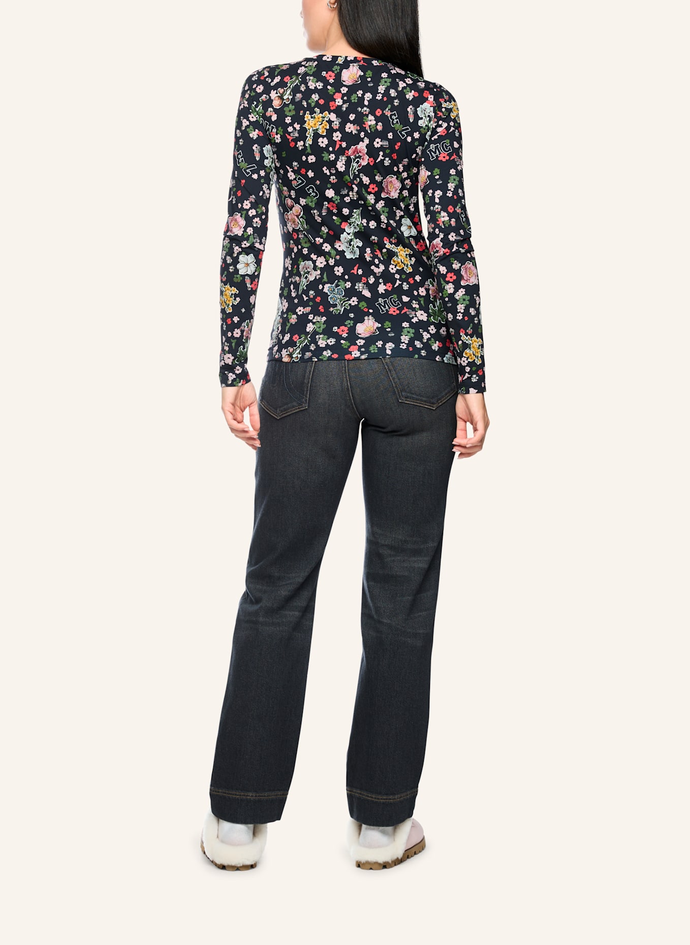 MARC CAIN T-Shirt: DUNKELBLAU