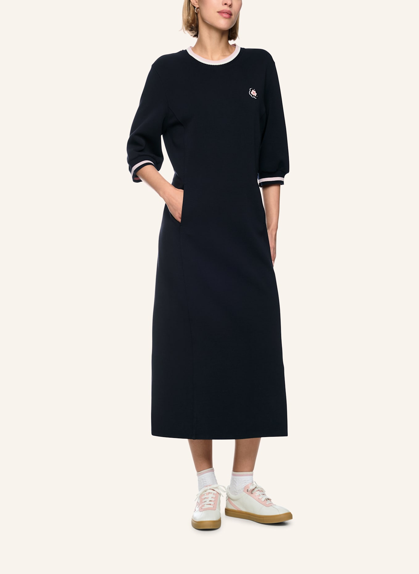 MARC CAIN Kleid: DUNKELBLAU