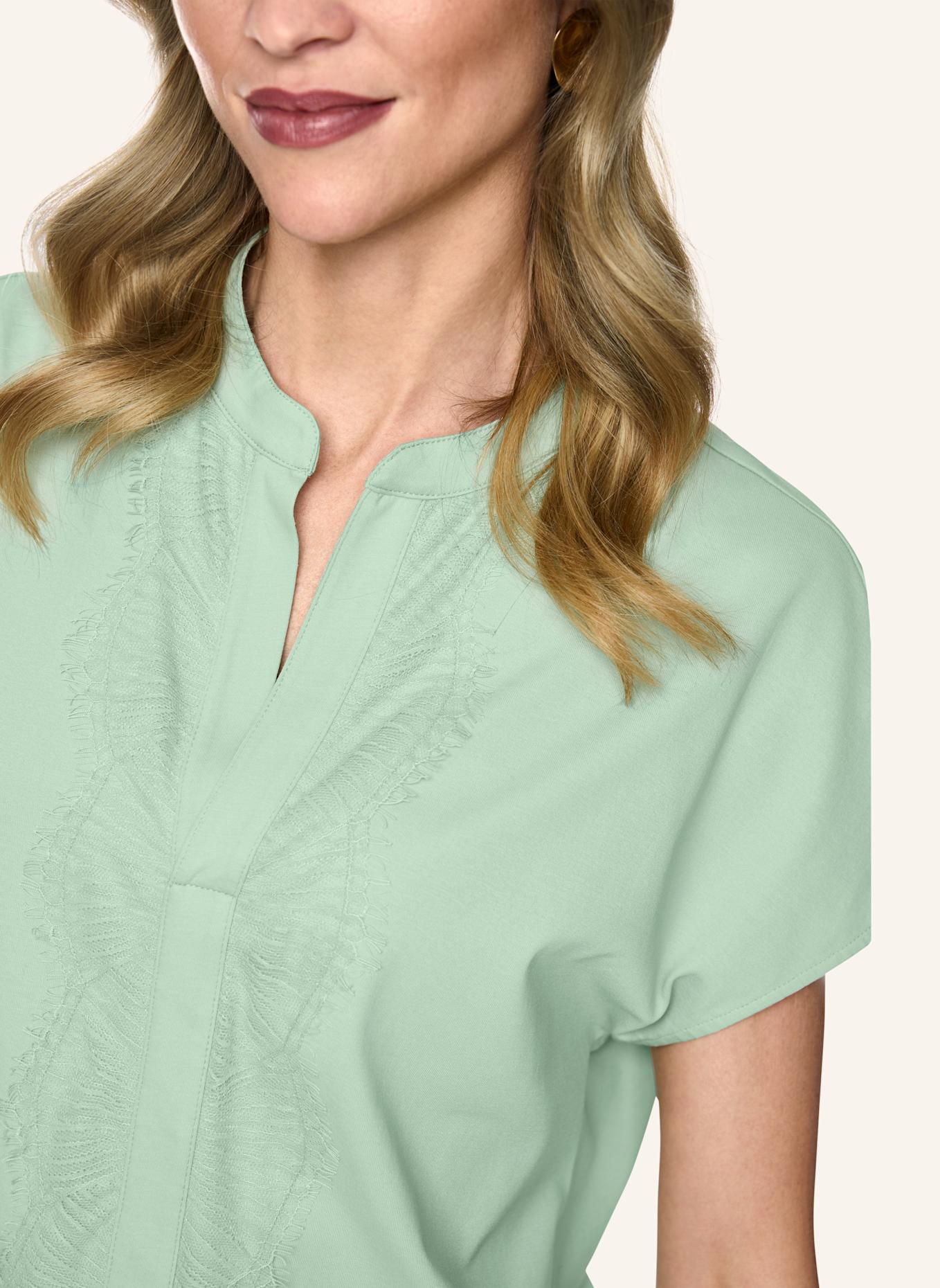 MARC CAIN T-Shirt mit Spitze: MINT
