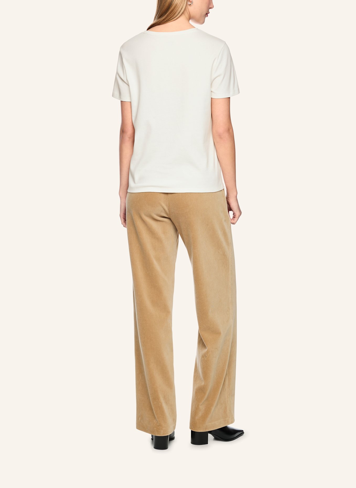 MARC CAIN T-Shirt: WEISS/ CREME