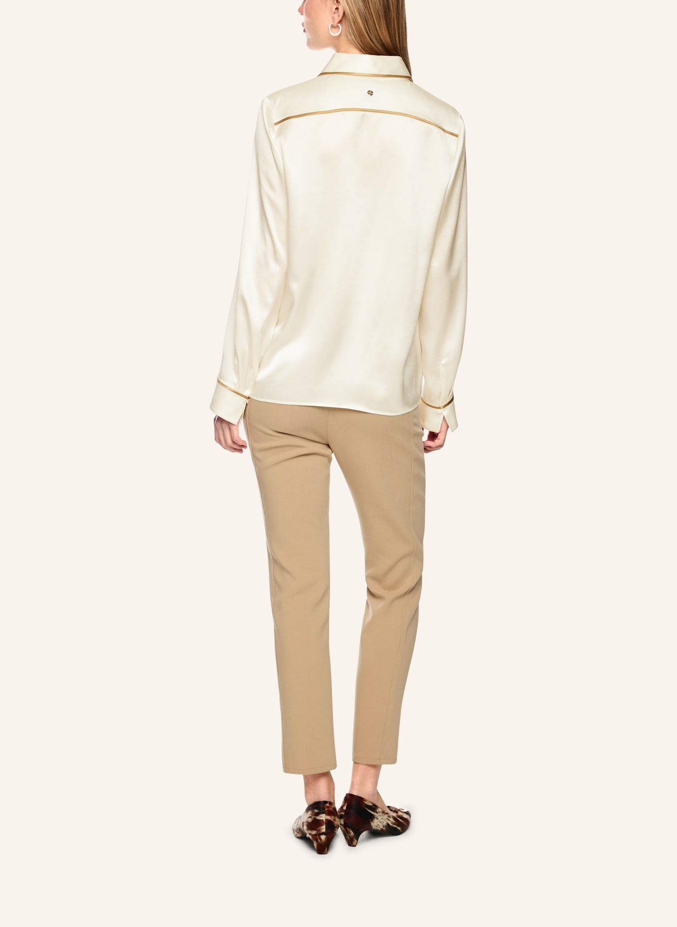 MARC CAIN Bluse: WEISS/ CREME