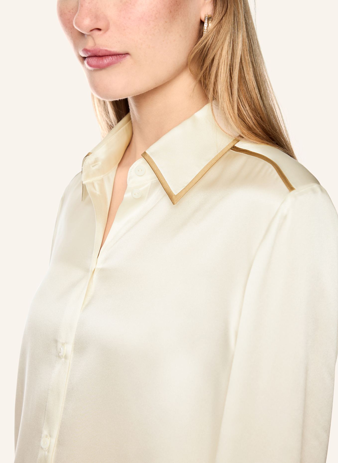 MARC CAIN Bluse: WEISS/ CREME