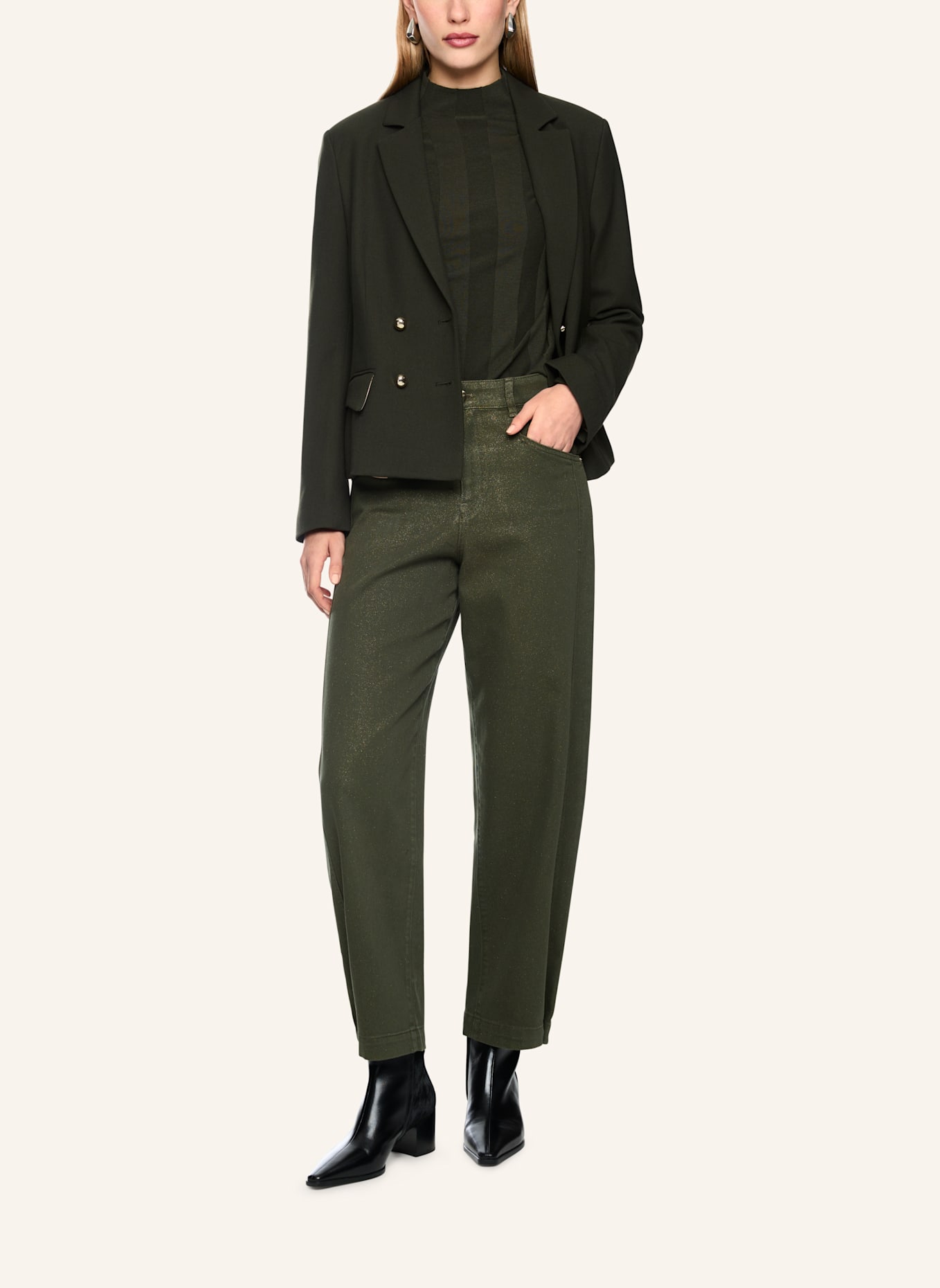 MARC CAIN Jeans RUMA: DUNKELGRÜN