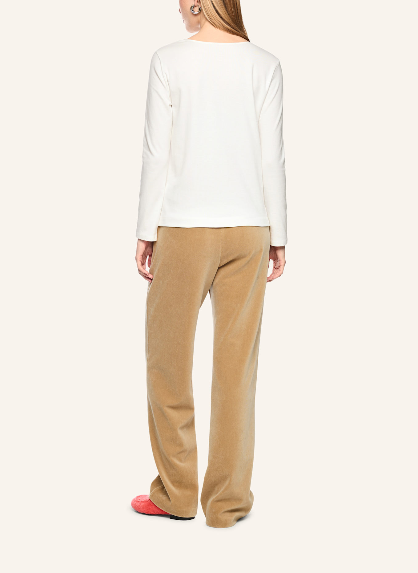 MARC CAIN T-Shirt: WEISS/ CREME