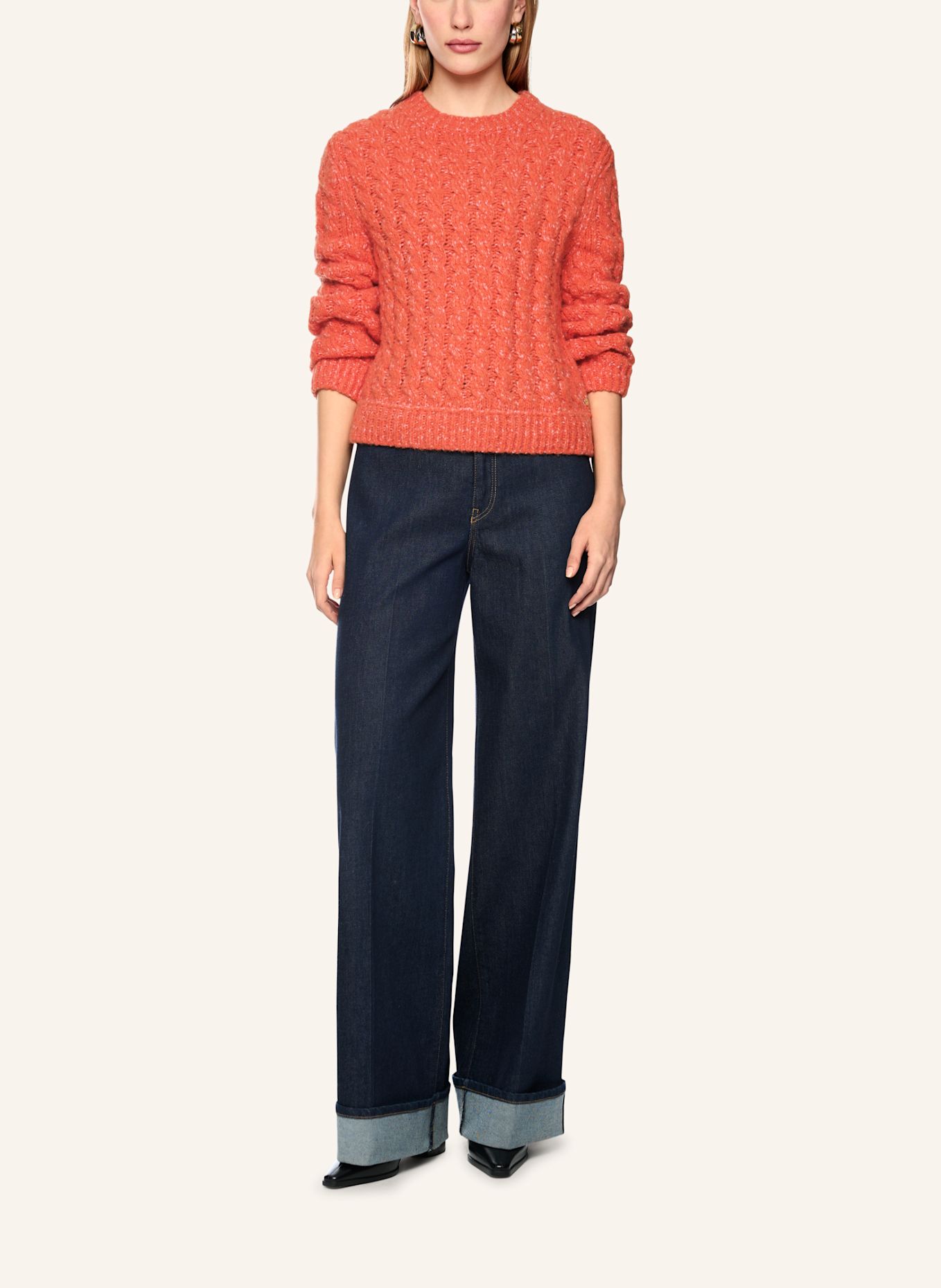 MARC CAIN Pullover: ORANGE