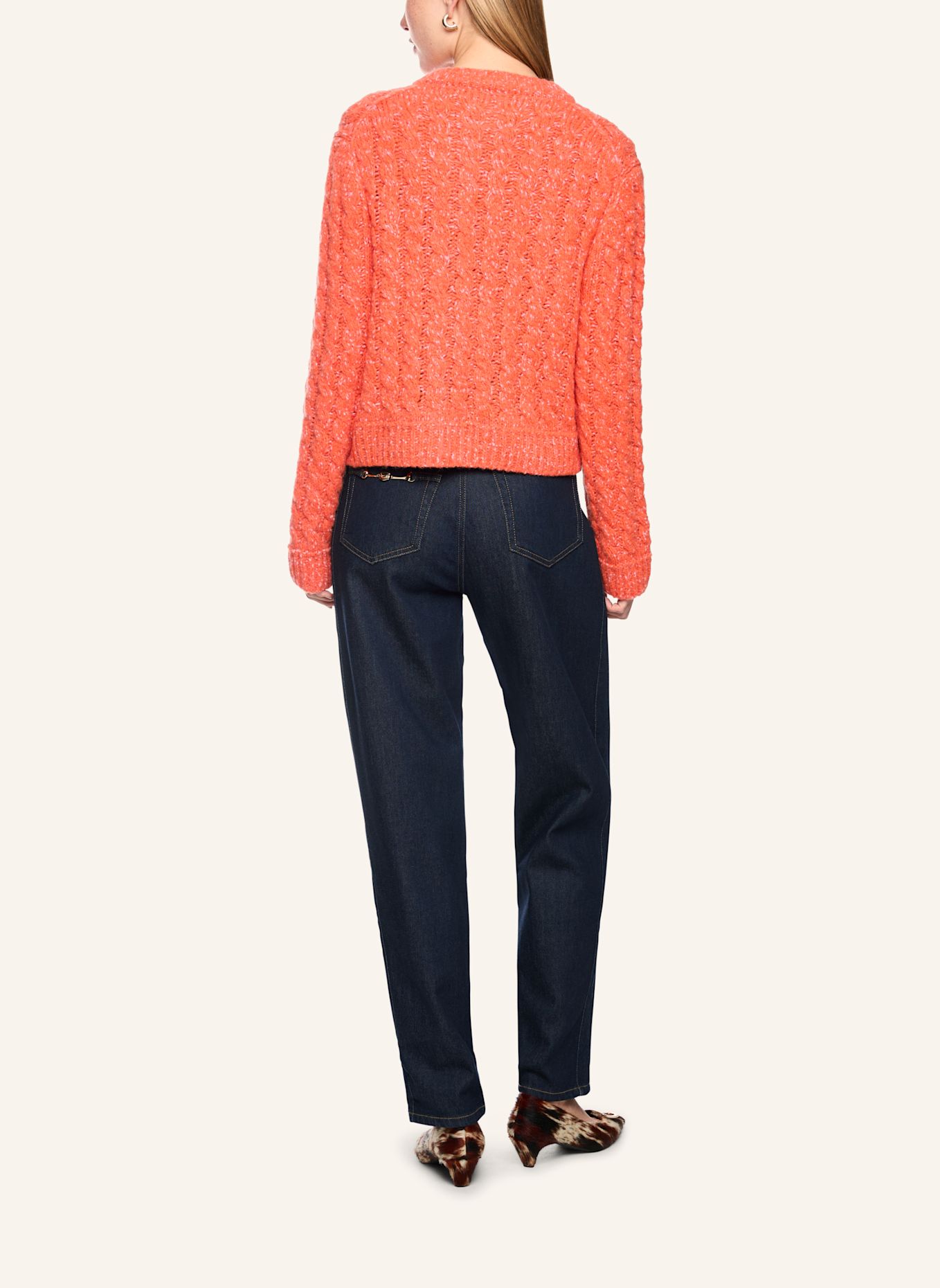 MARC CAIN Cardigan: ORANGE