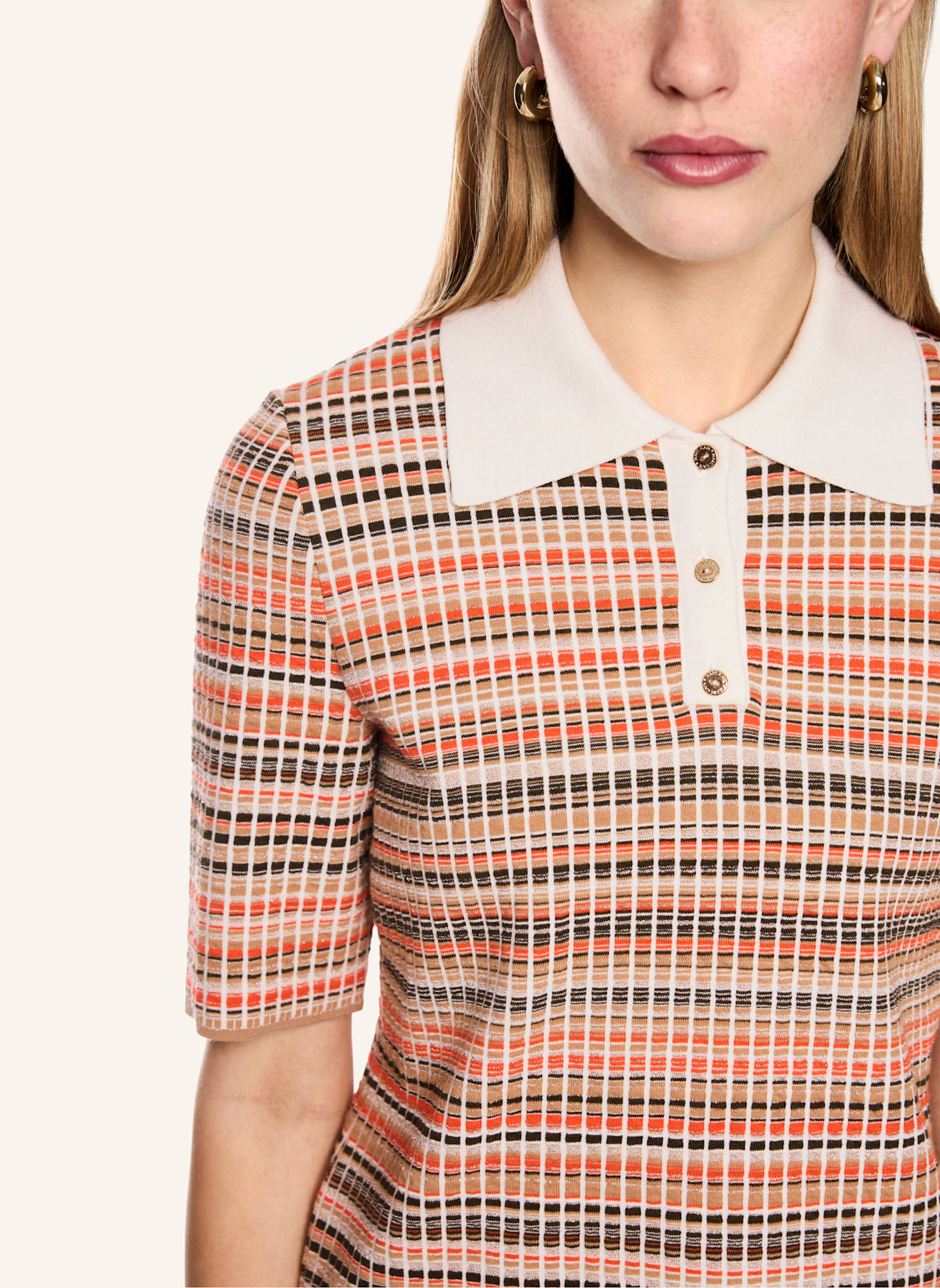 MARC CAIN Poloshirt: BRAUN