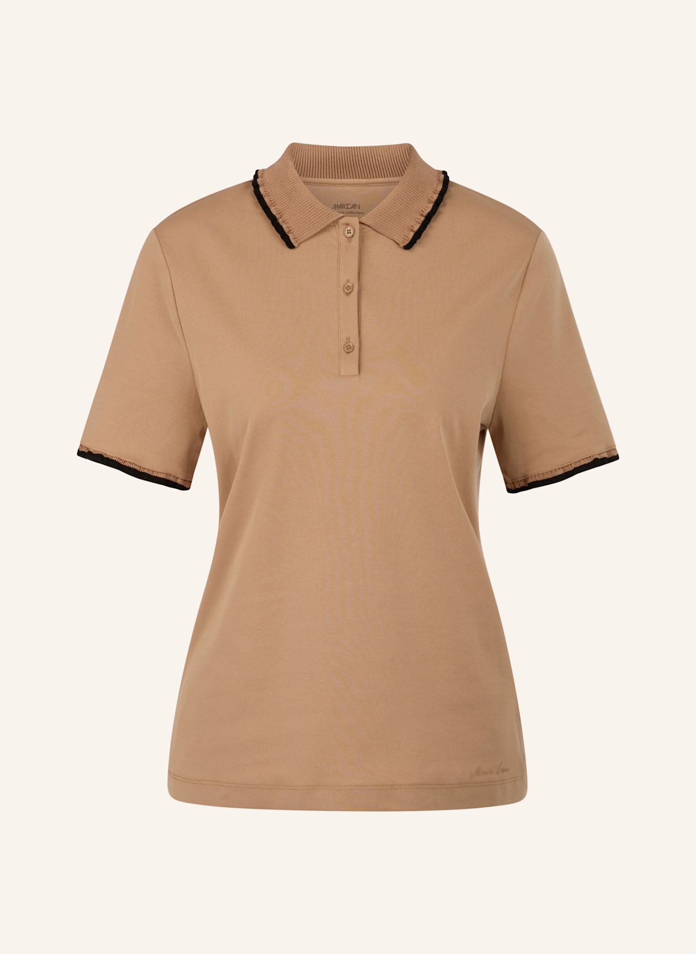 MARC CAIN Poloshirt: BRAUN