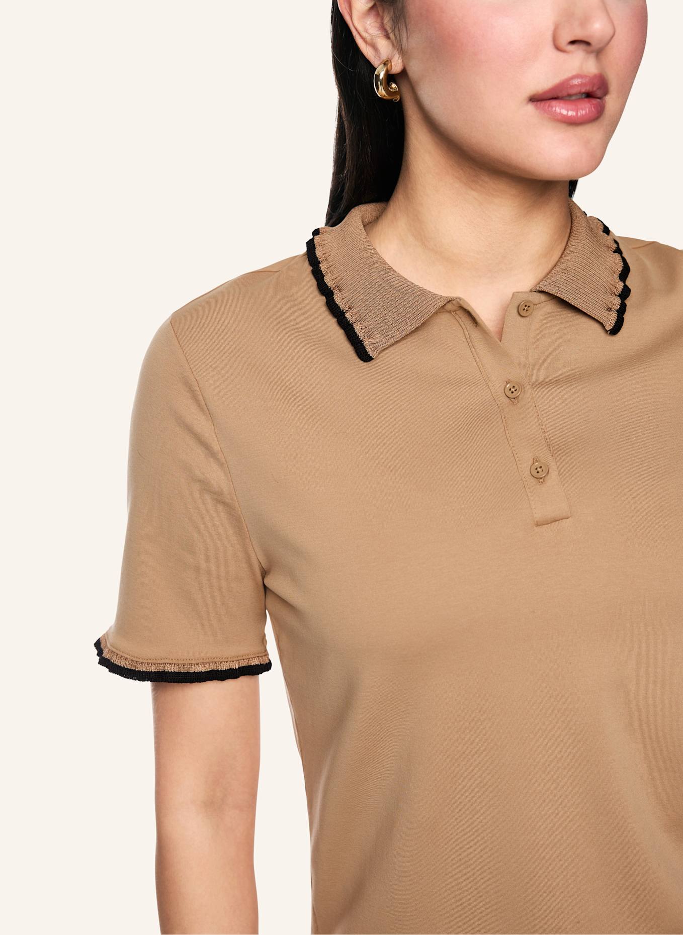 MARC CAIN Poloshirt: BRAUN