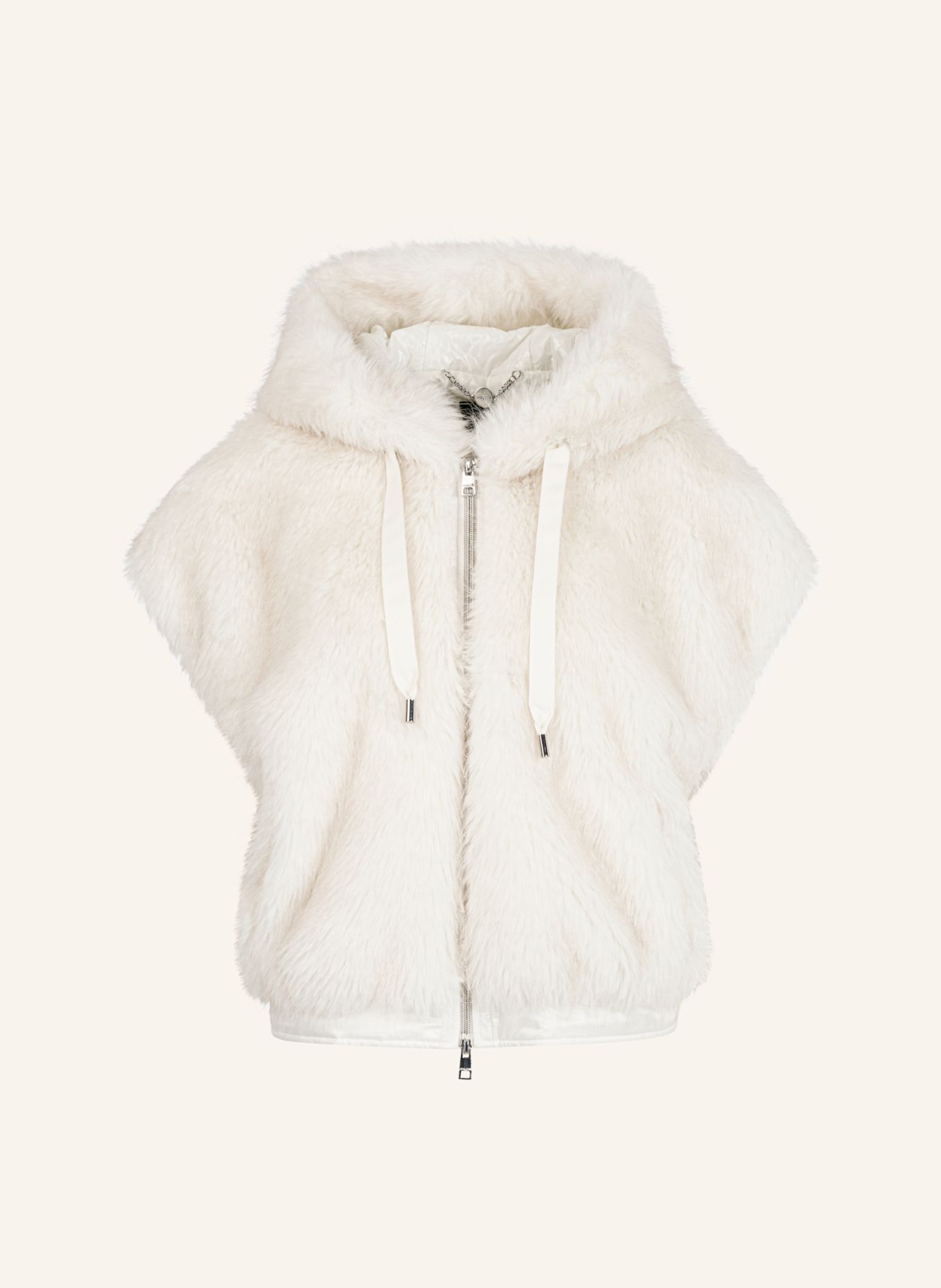 MARC CAIN Weste: WEISS / CREME