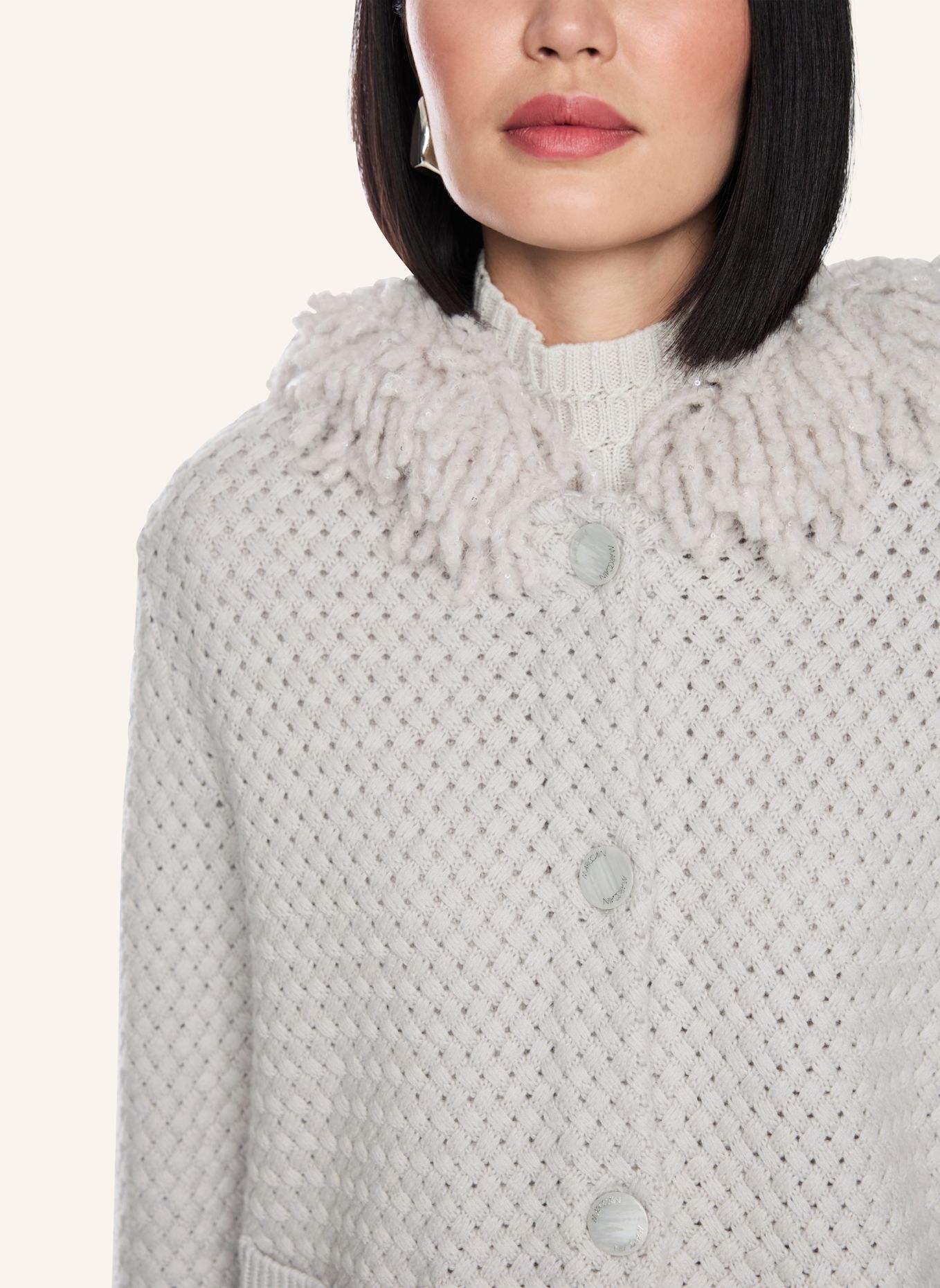 MARC CAIN Cardigan: GRAU