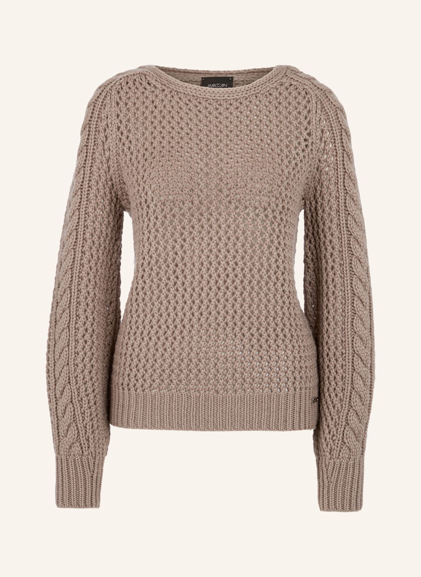 MARC CAIN Pullover: HELLBRAUN