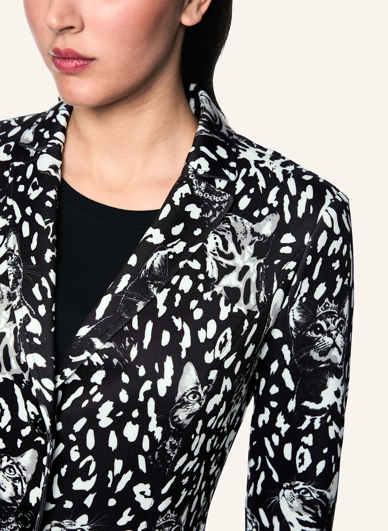 MARC CAIN Blazer: SCHWARZ