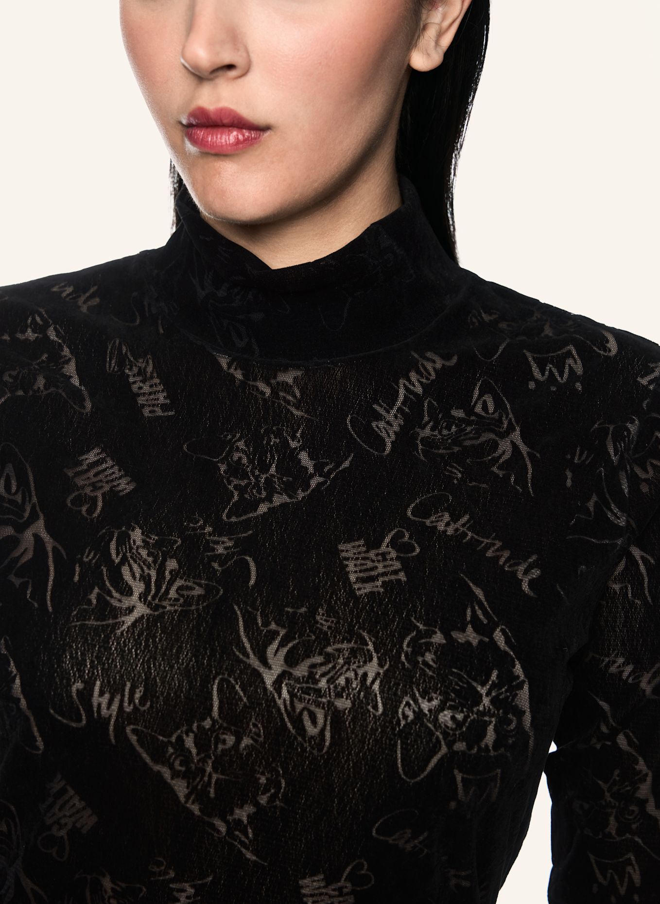 MARC CAIN Kleid: SCHWARZ