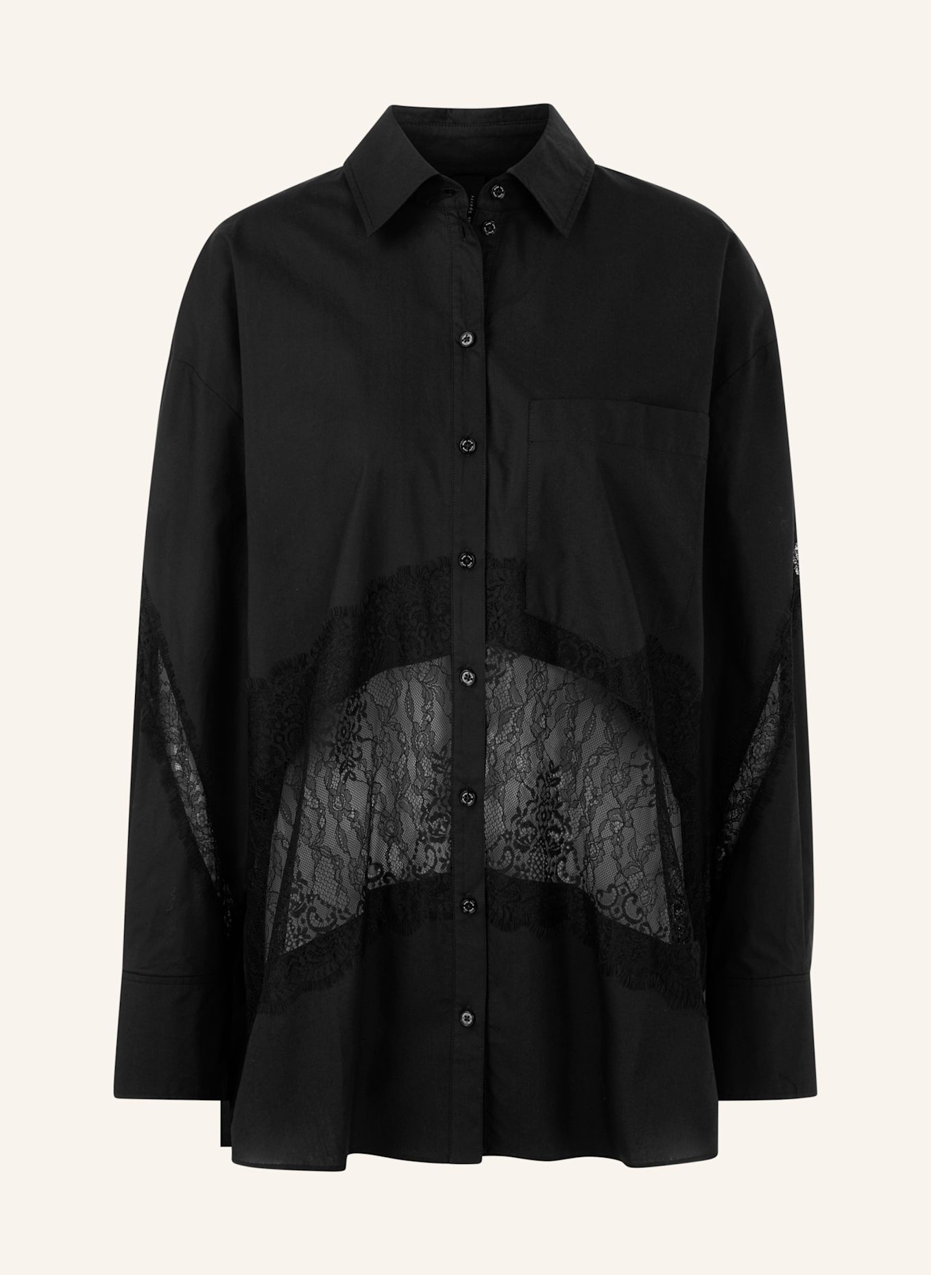 MARC CAIN Bluse: SCHWARZ