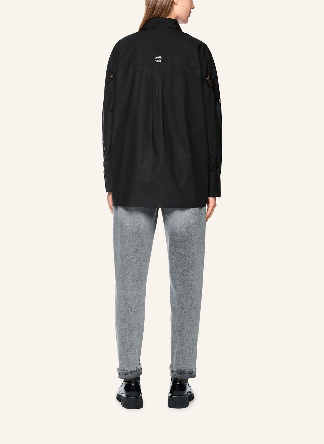 MARC CAIN Bluse: SCHWARZ