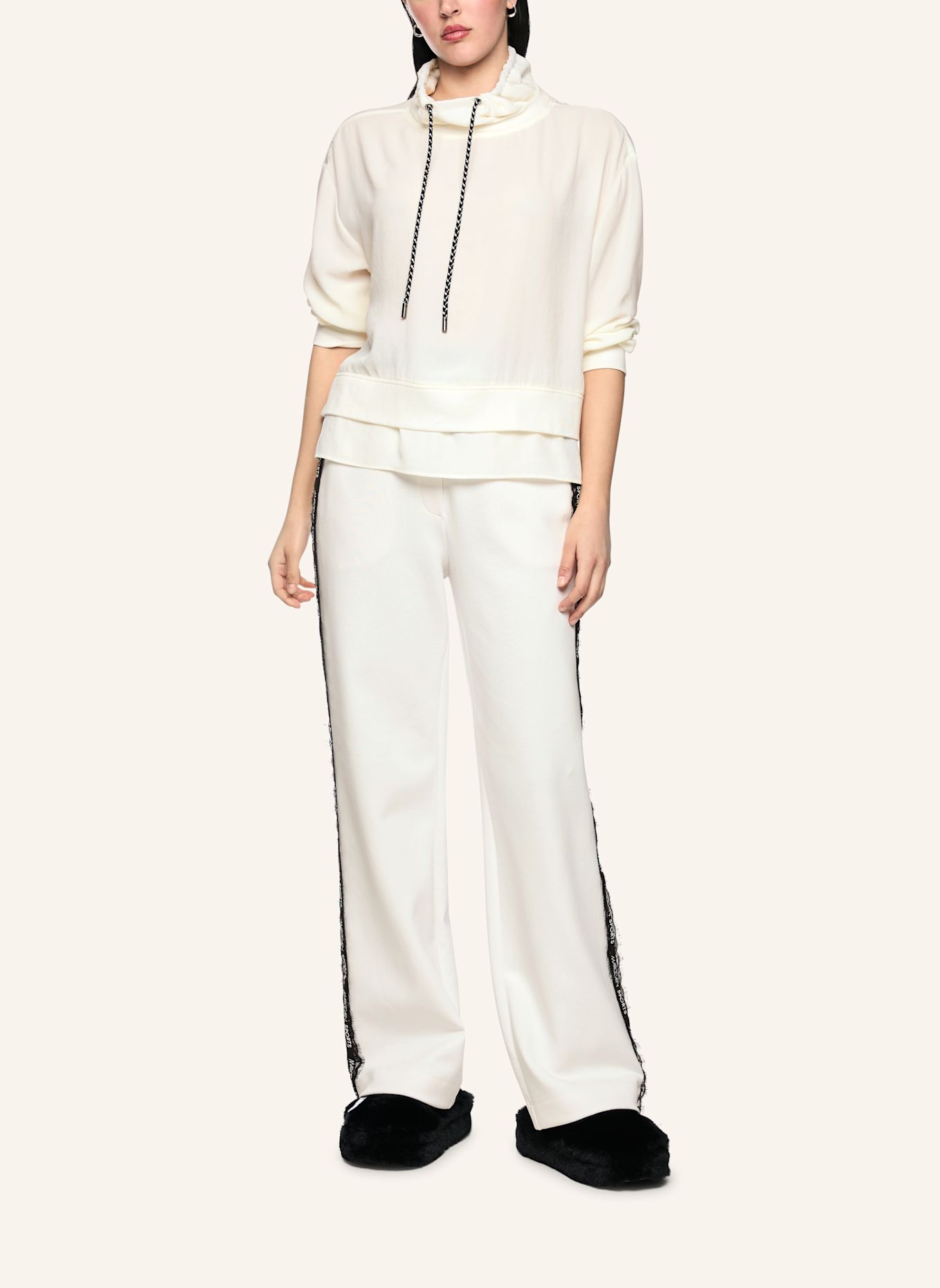MARC CAIN Blusenshirt: WEISS / CREME