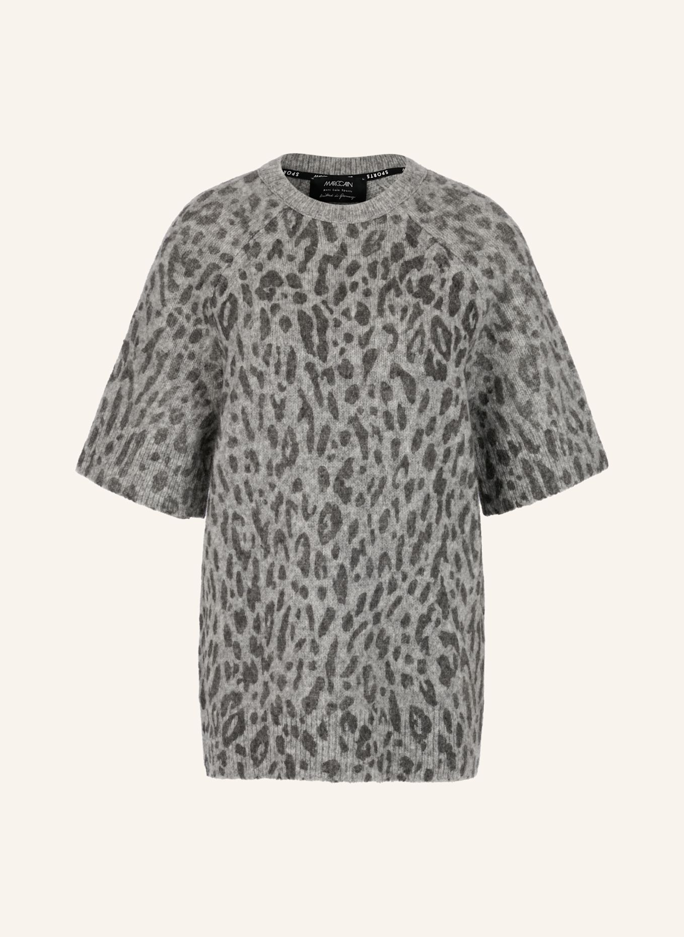 MARC CAIN Pullover: GRAU / HELLGRAU
