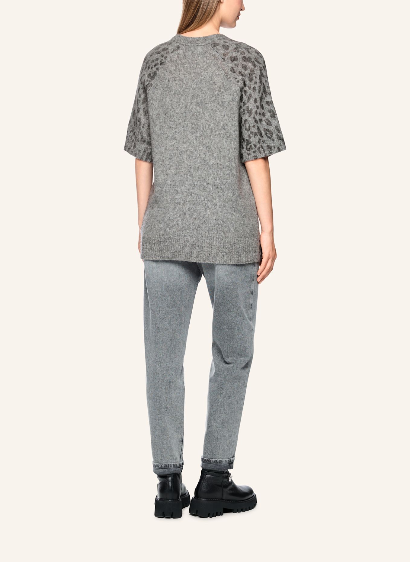 MARC CAIN Pullover: GRAU / HELLGRAU