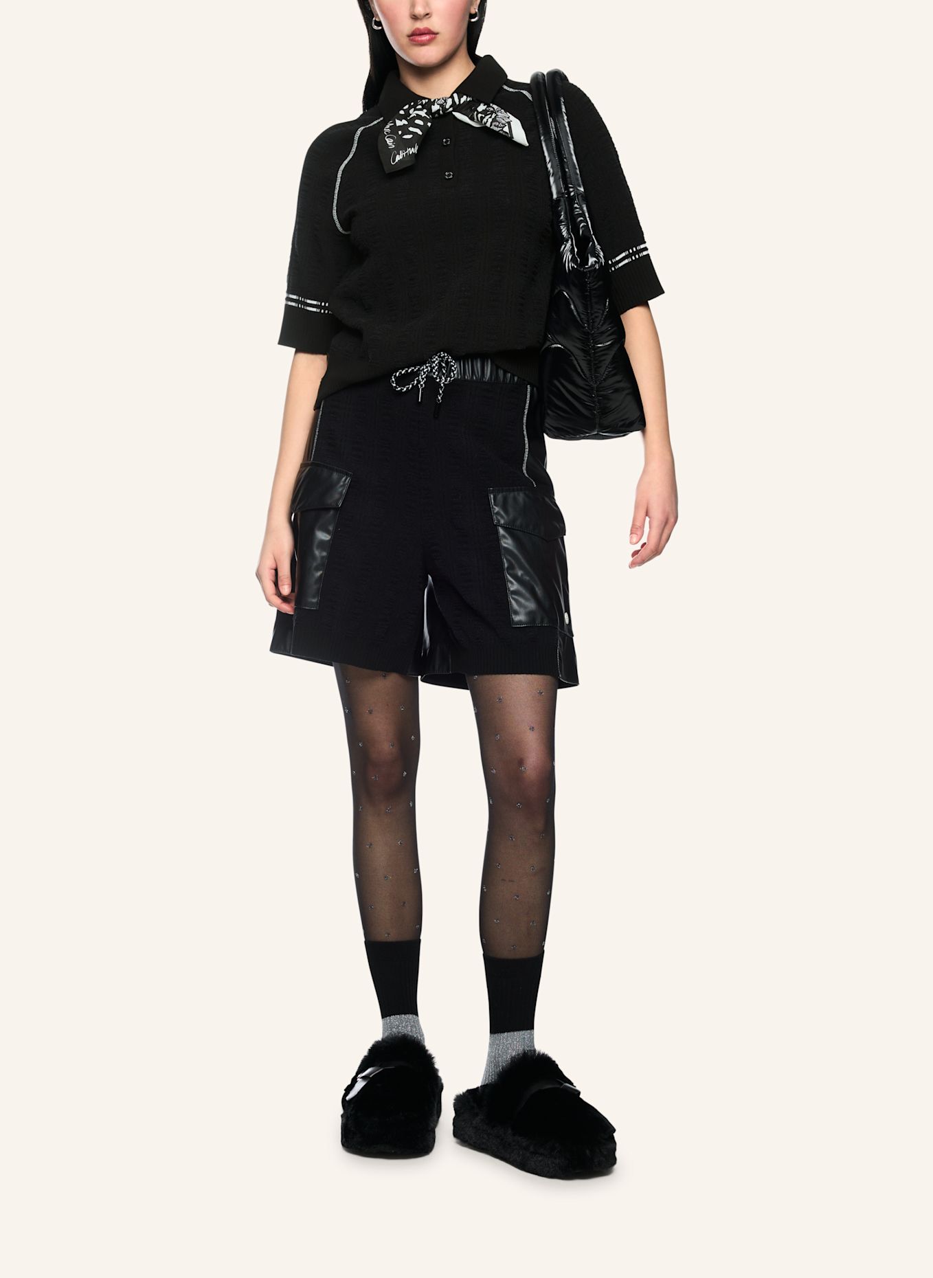 MARC CAIN Poloshirt: SCHWARZ