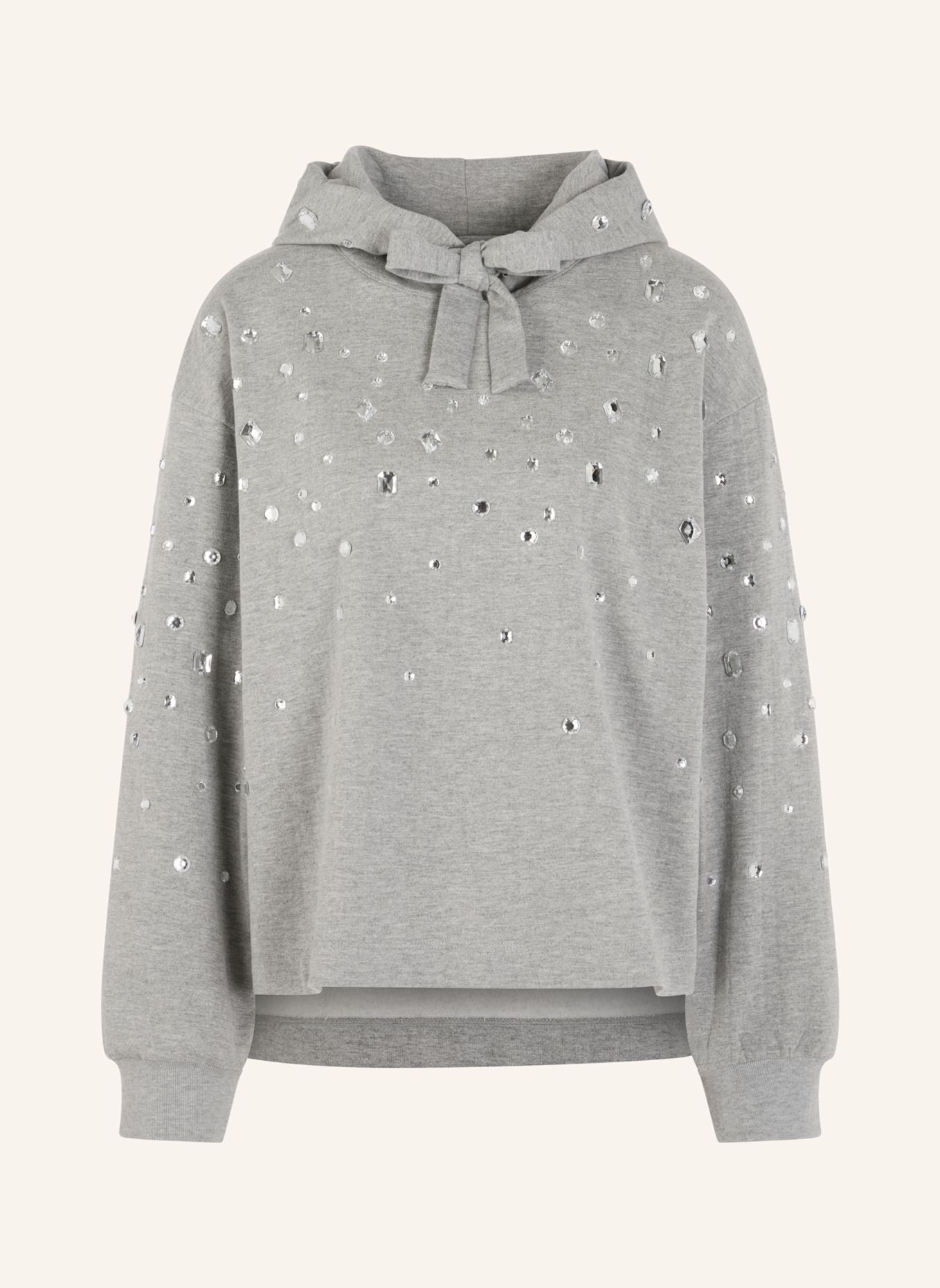 MARC CAIN Sweat-Shirt: GRAU / HELLGRAU