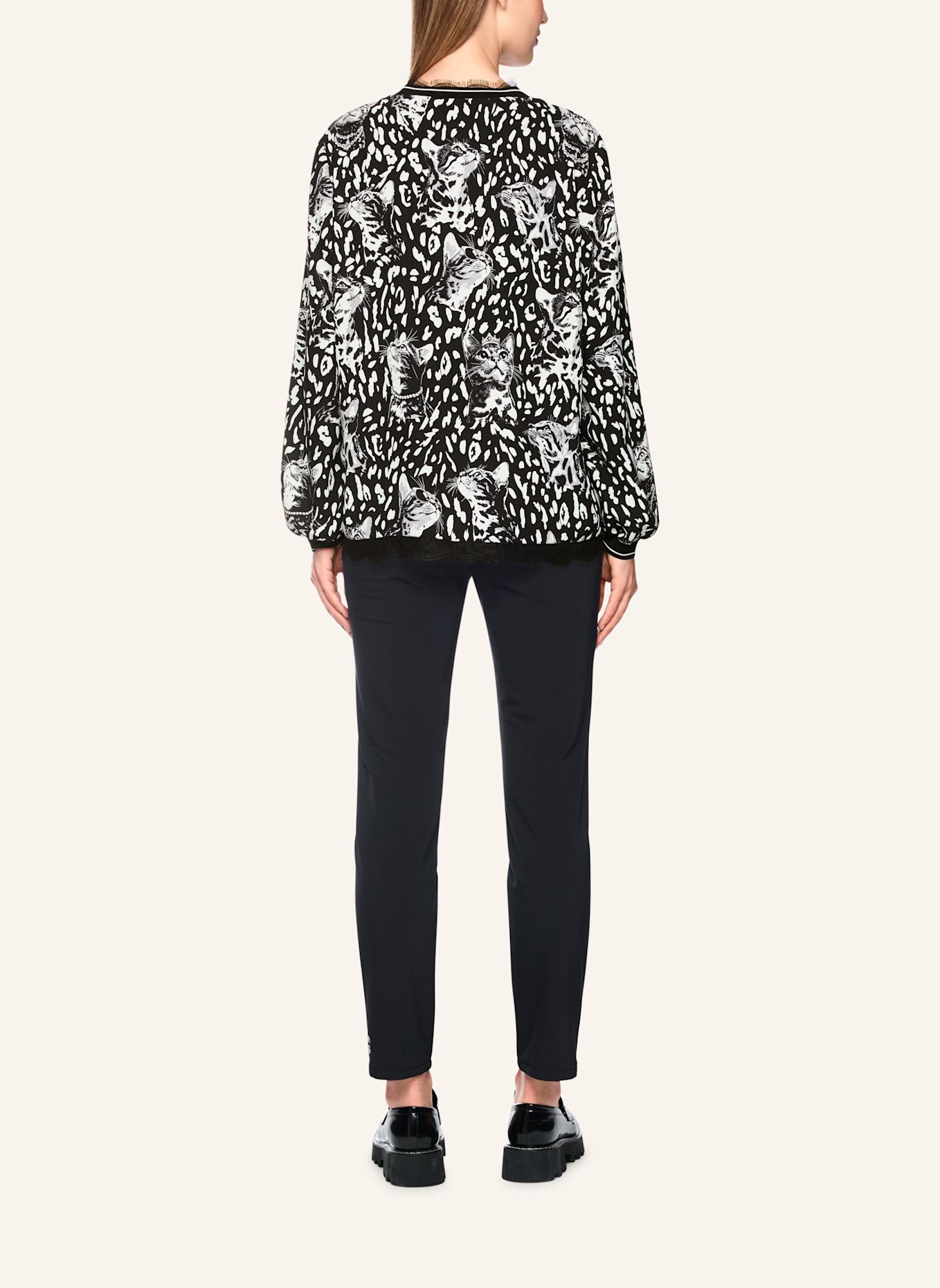 MARC CAIN Bluse: SCHWARZ