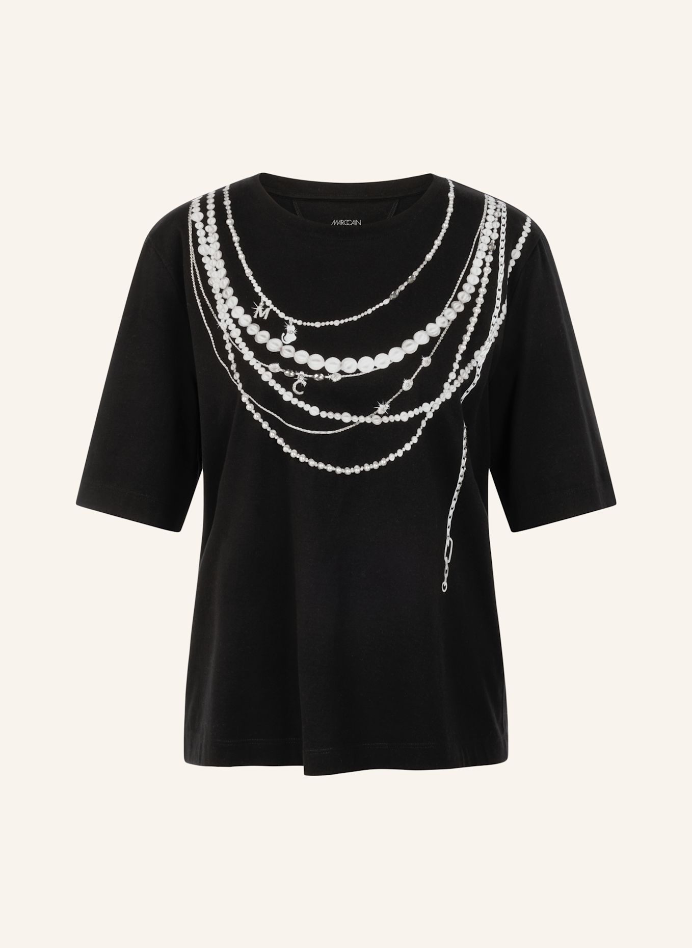 MARC CAIN T-Shirt: SCHWARZ