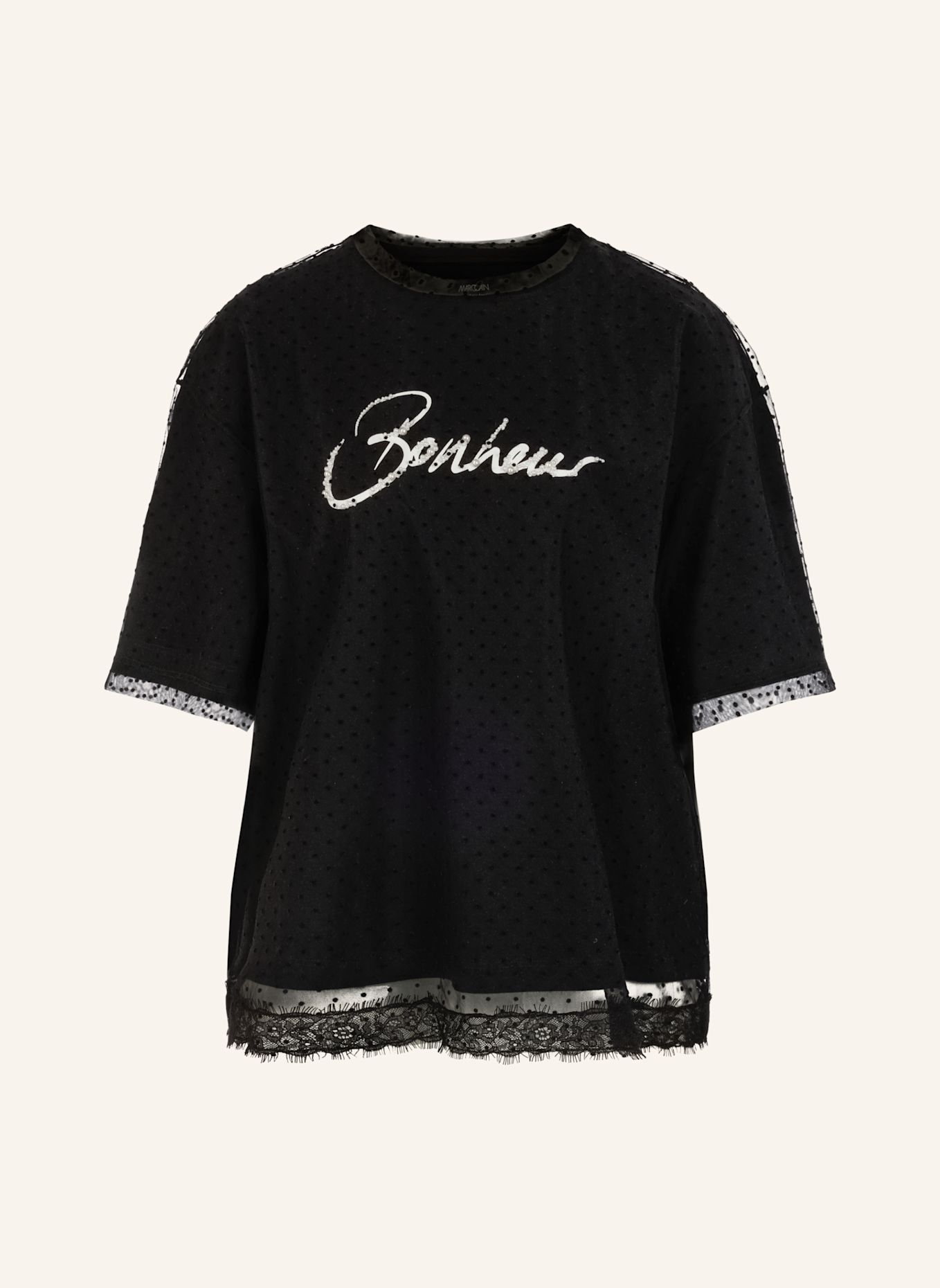 MARC CAIN T-Shirt: SCHWARZ