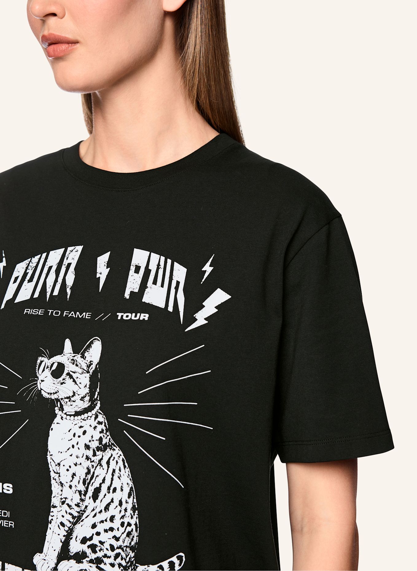 MARC CAIN T-Shirt: SCHWARZ
