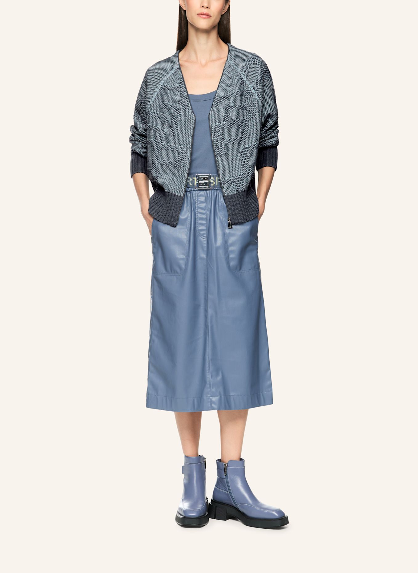 MARC CAIN Cardigan: GRAU