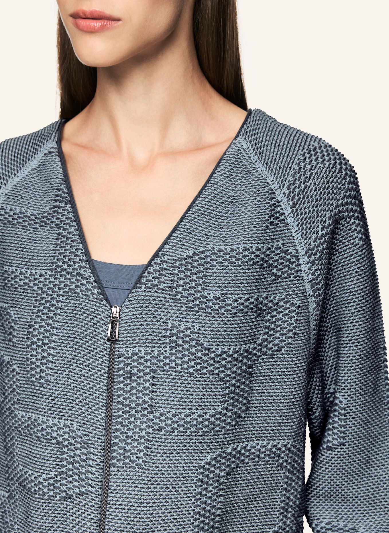 MARC CAIN Cardigan: GRAU